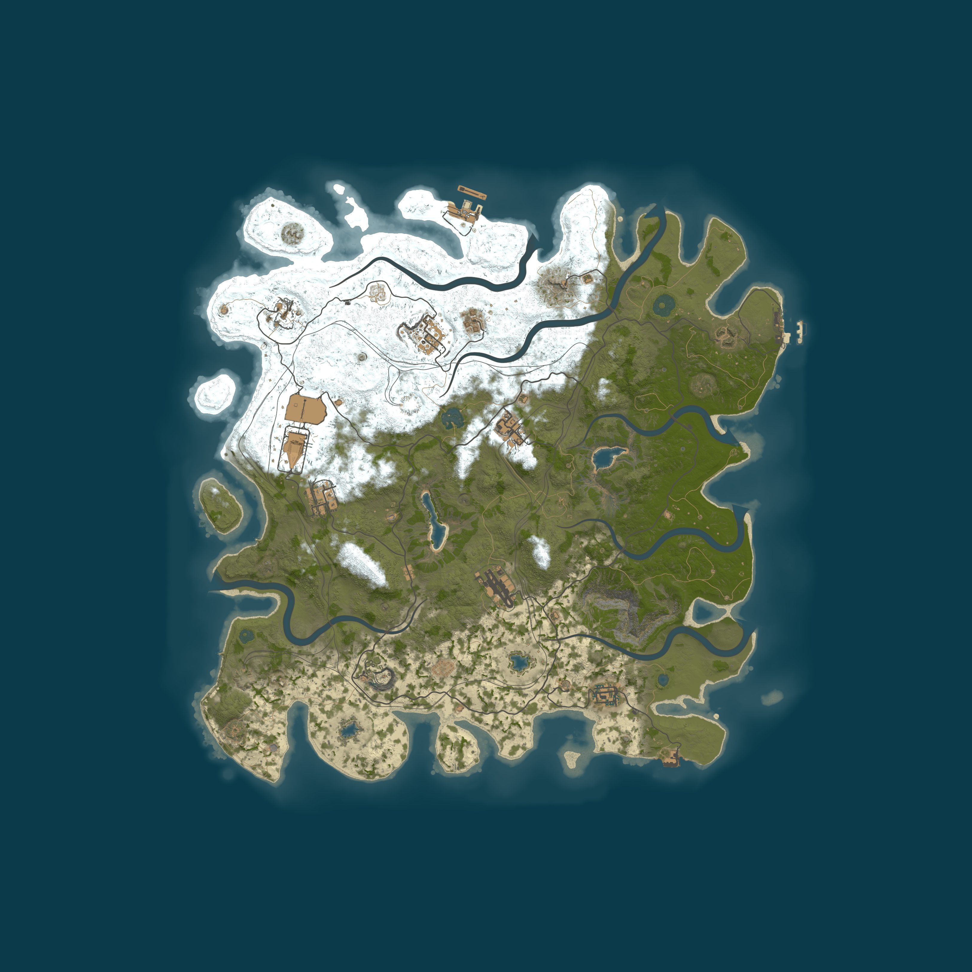 Map for FOG PVE 5X | Raidable Bases | Convoy's