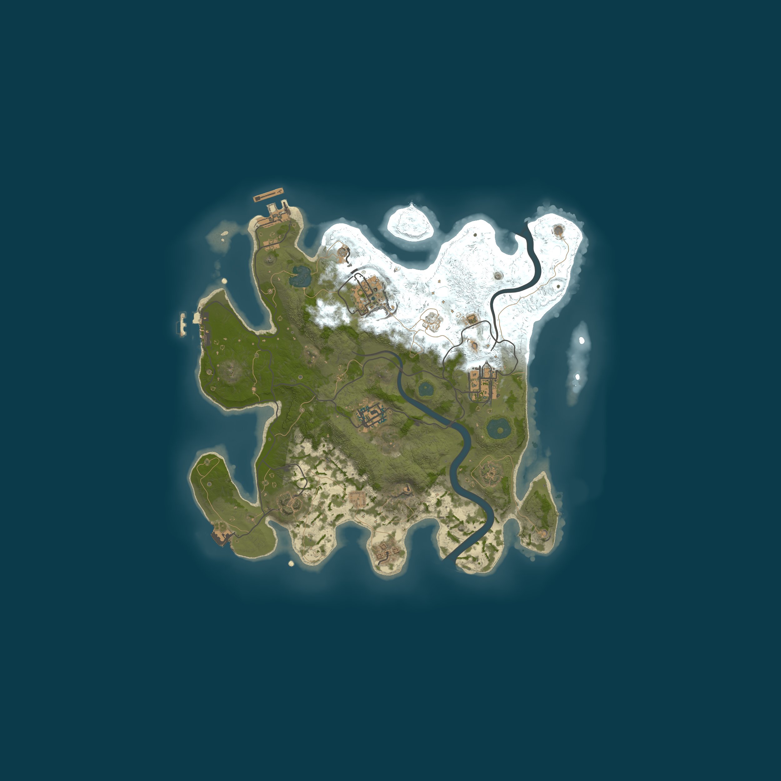 Procedural Map, size 3000, seed 4471826