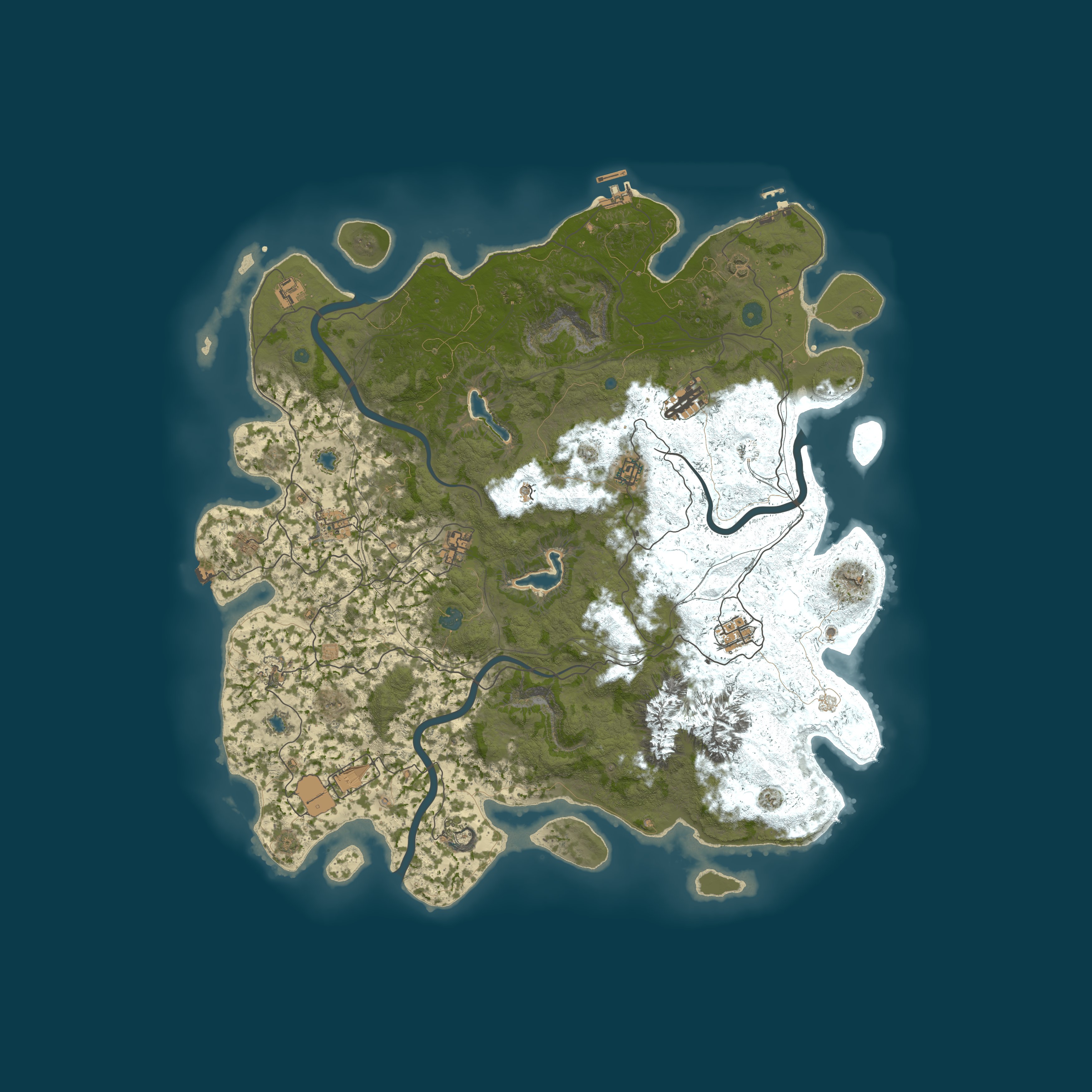 Procedural Map, size 5000, seed 1111002225