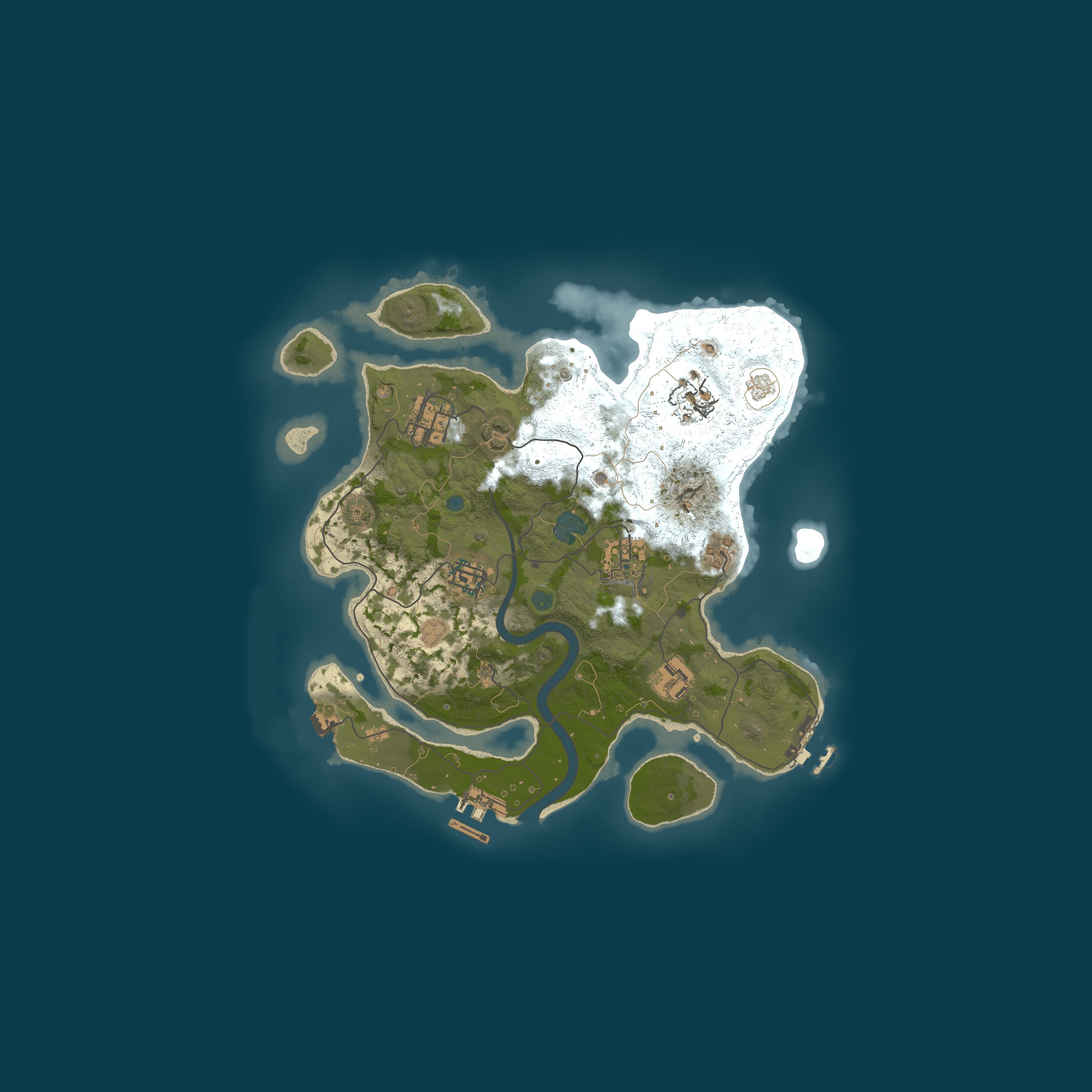 Procedural Map, size 3000, seed 1490593787