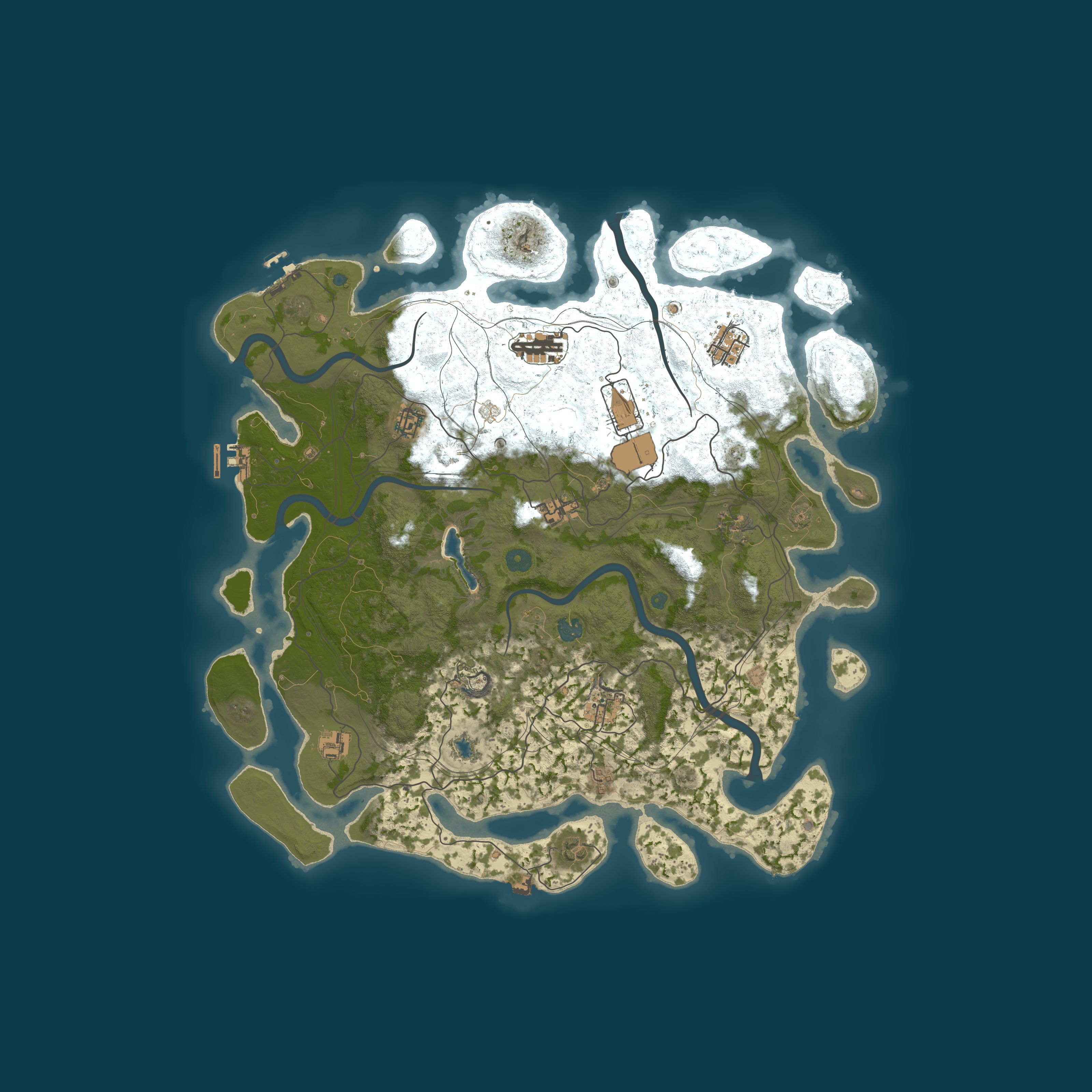 Procedural Map, size 4400, seed 9432