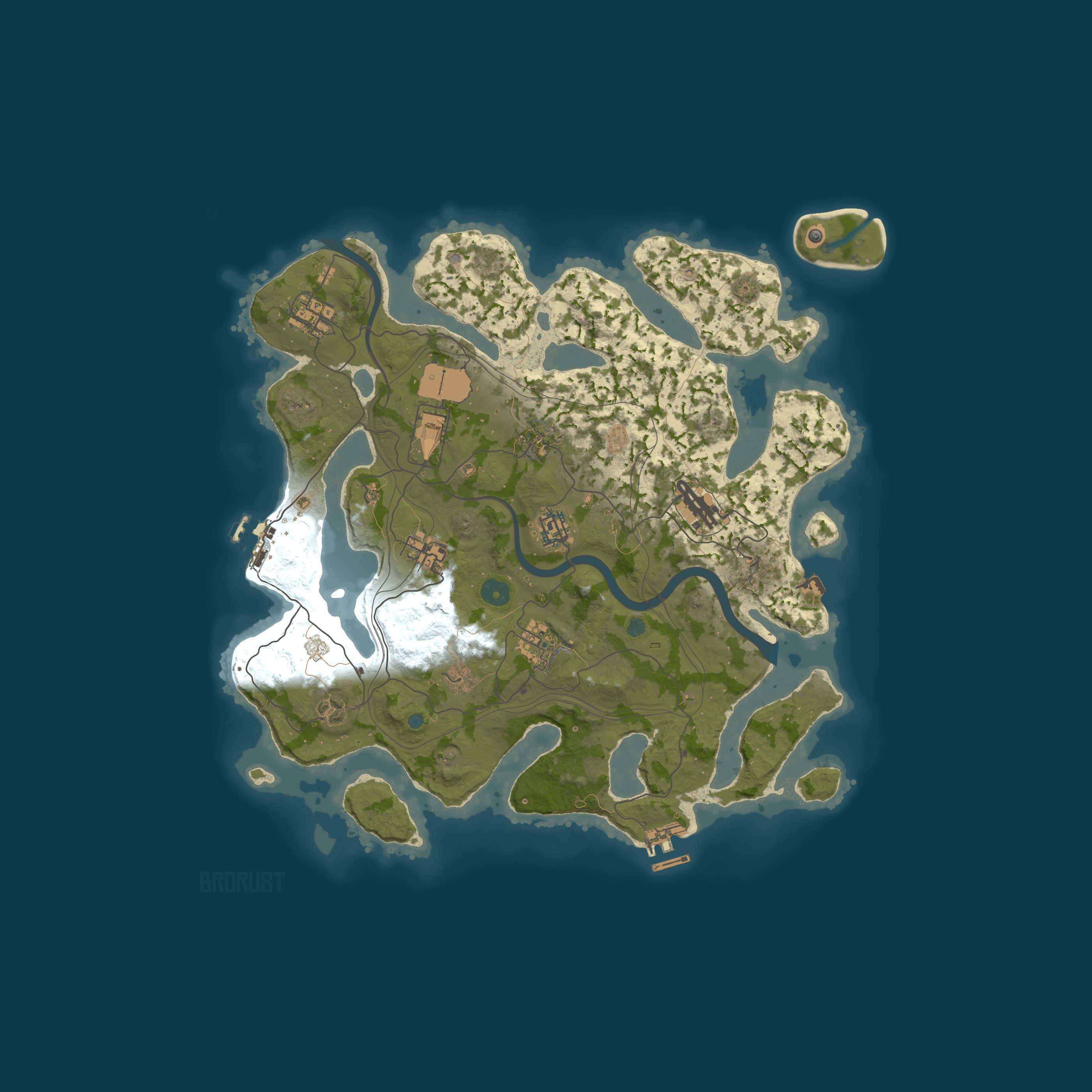 Map for #1 BroRust X5/X10|MAX 3|WIPE 11.08|TP|KIT|LOOT+|SHOP