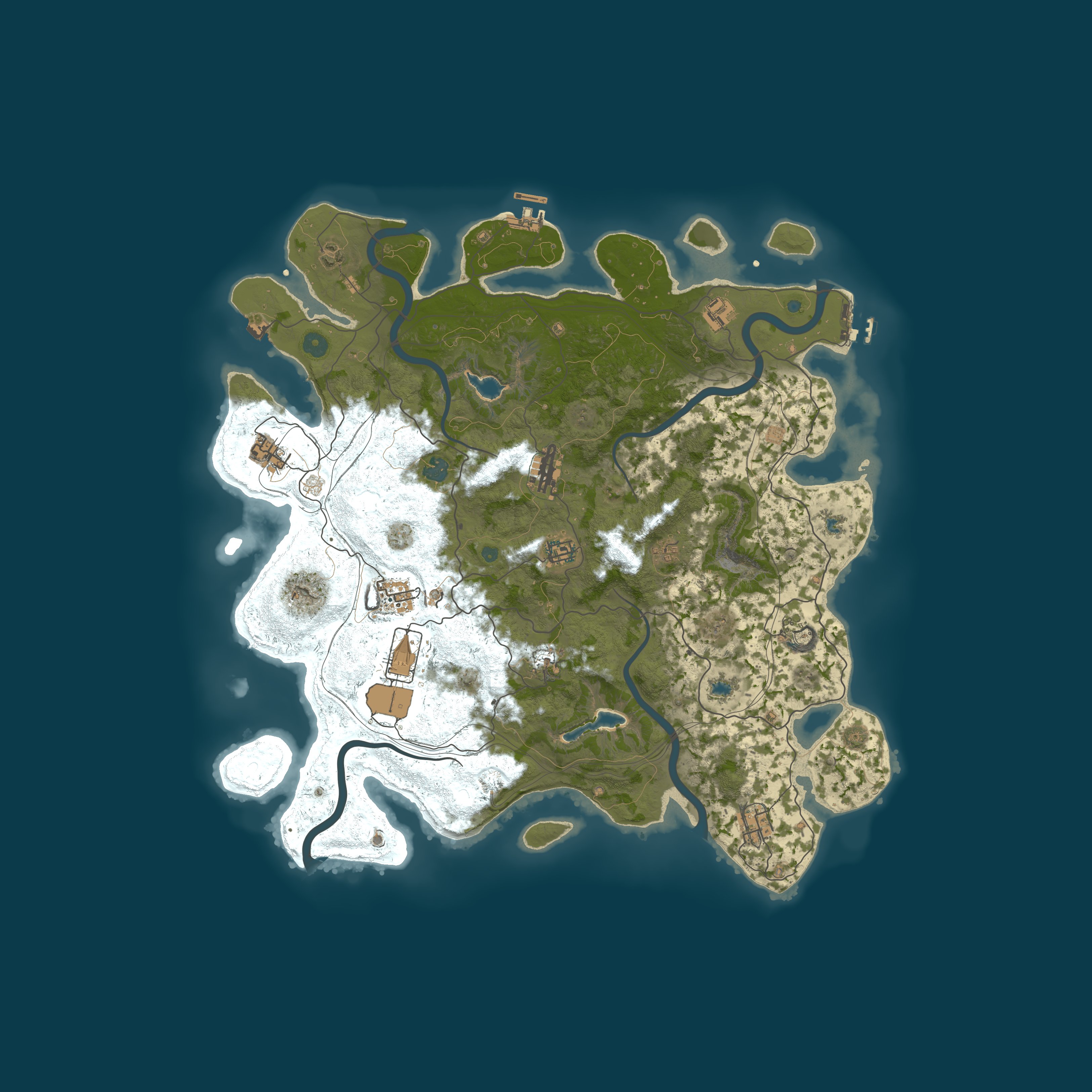 Map for ДНР:SURViVAL PVE\PVPinRT x1+x50 skill system