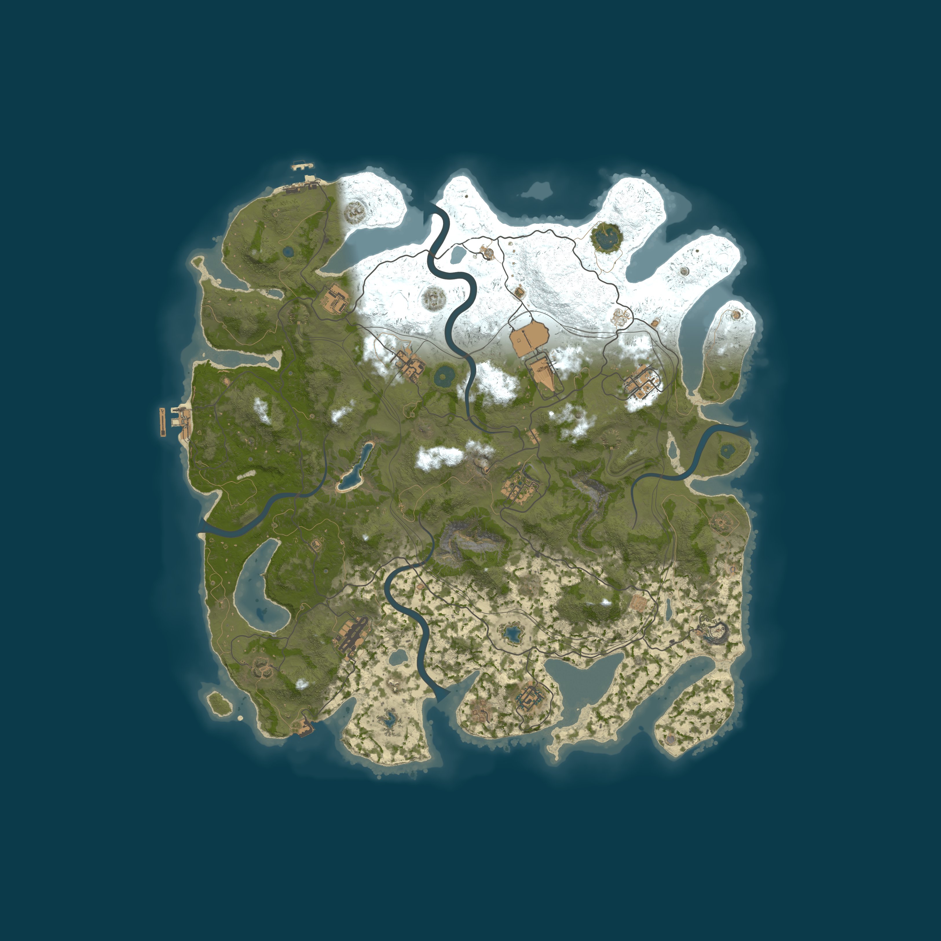 Map for Rusty Goats | Hybrid | Noob Friendly | Solo/Duo/Trio