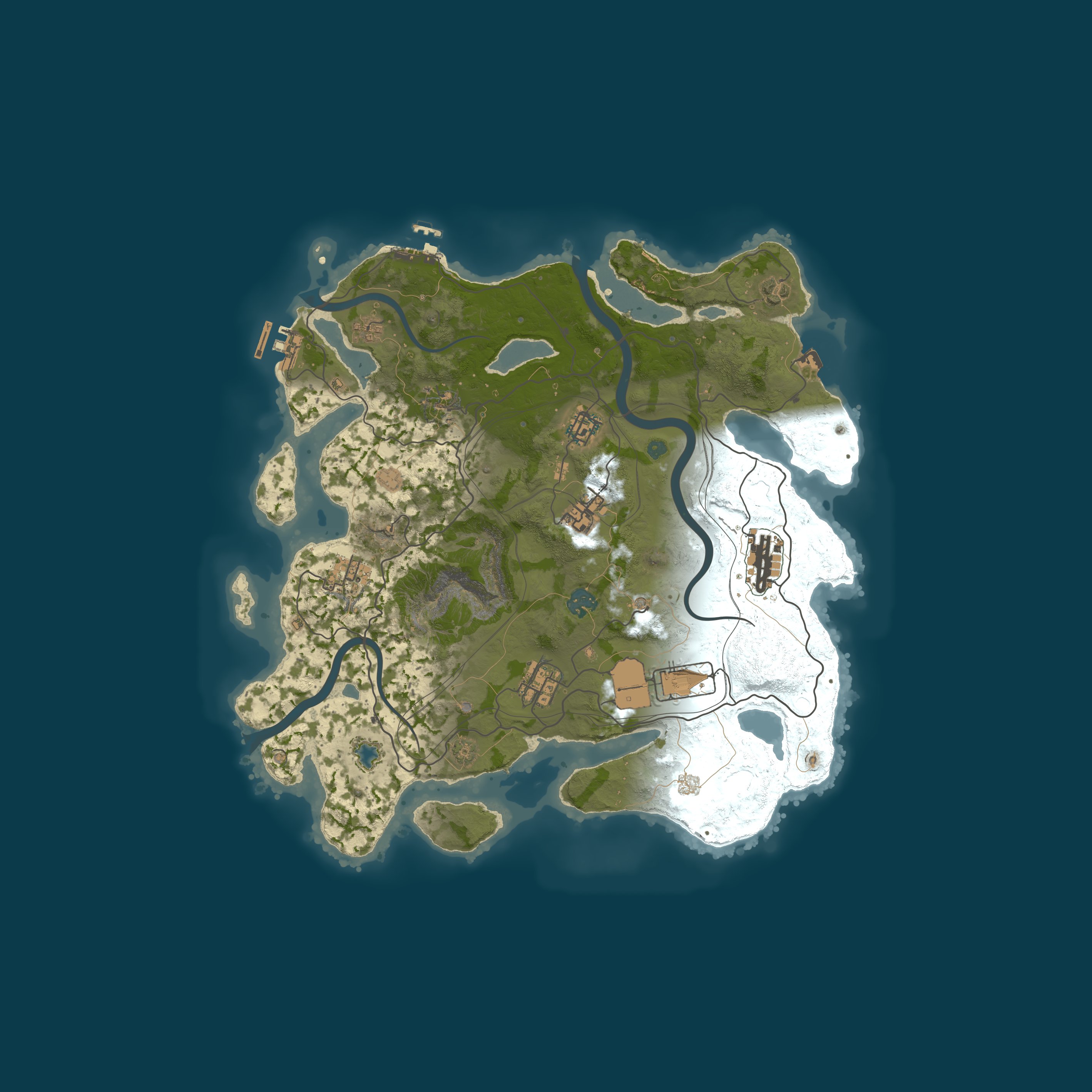 Map for Lone Wolf Rust | Build & Preview Server