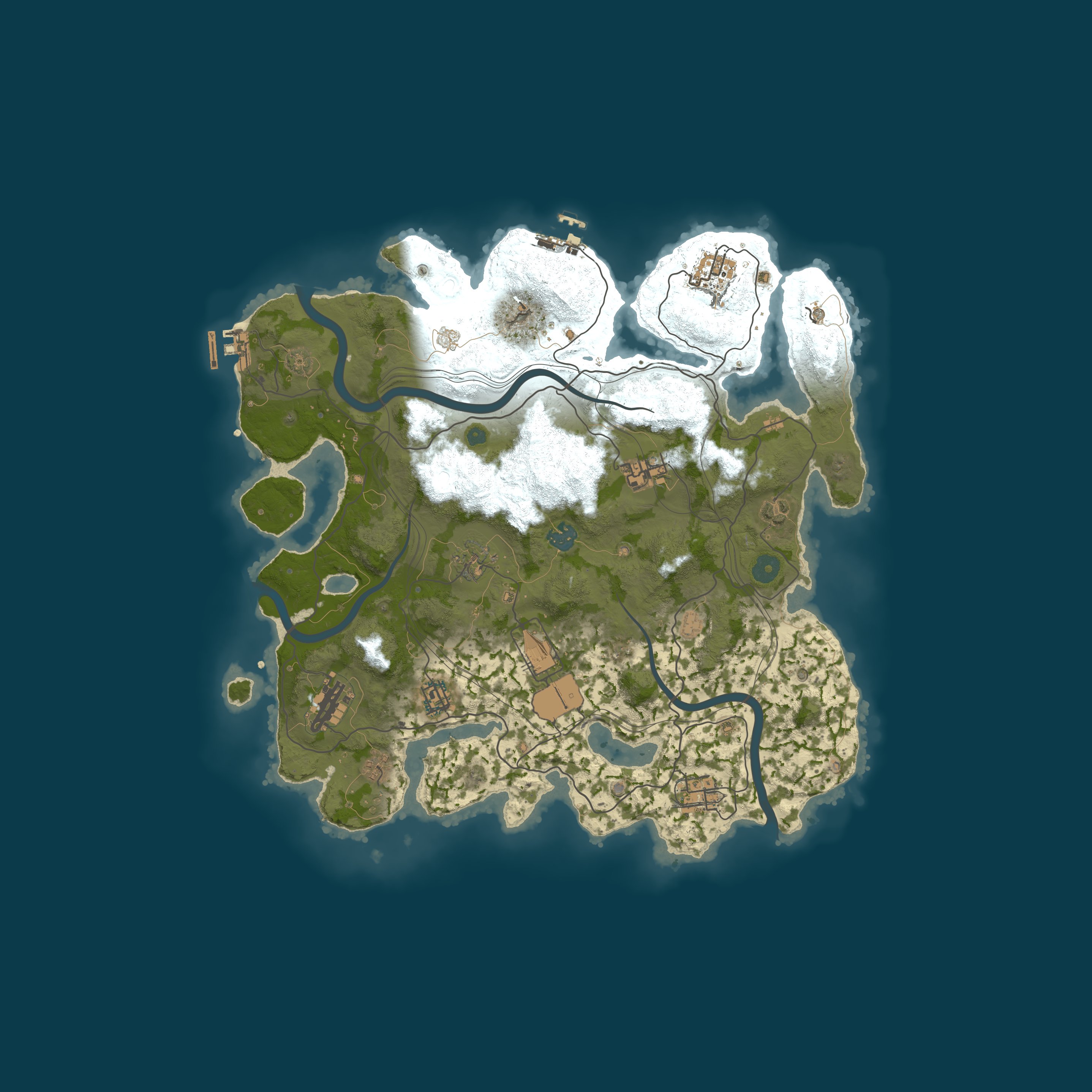 Map for Rust4Noobs | Solo/Duo | Primitive Monthly | No BP Wipe