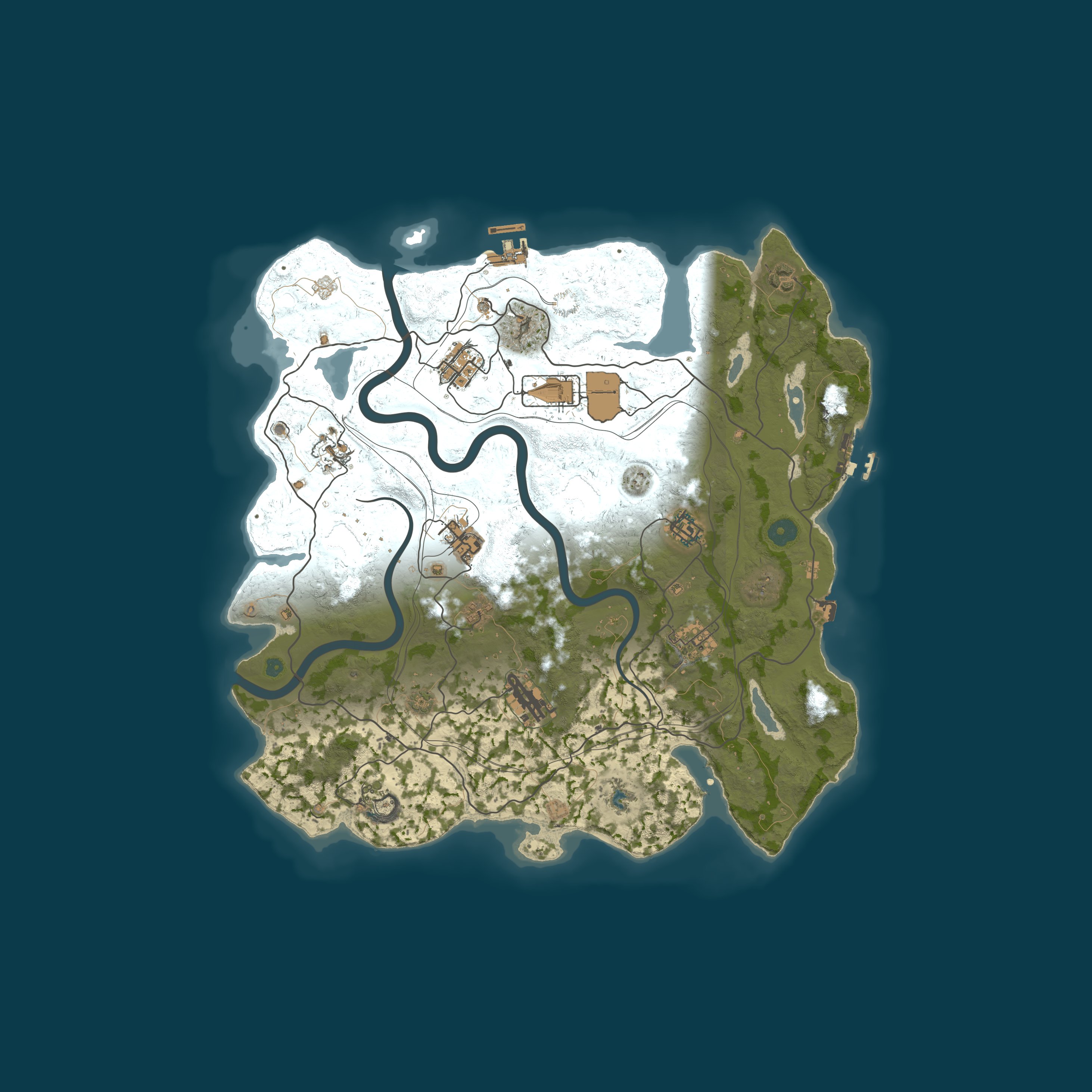 Map for MIRAGE RUST | MAIN 2x | Wipe 08.05