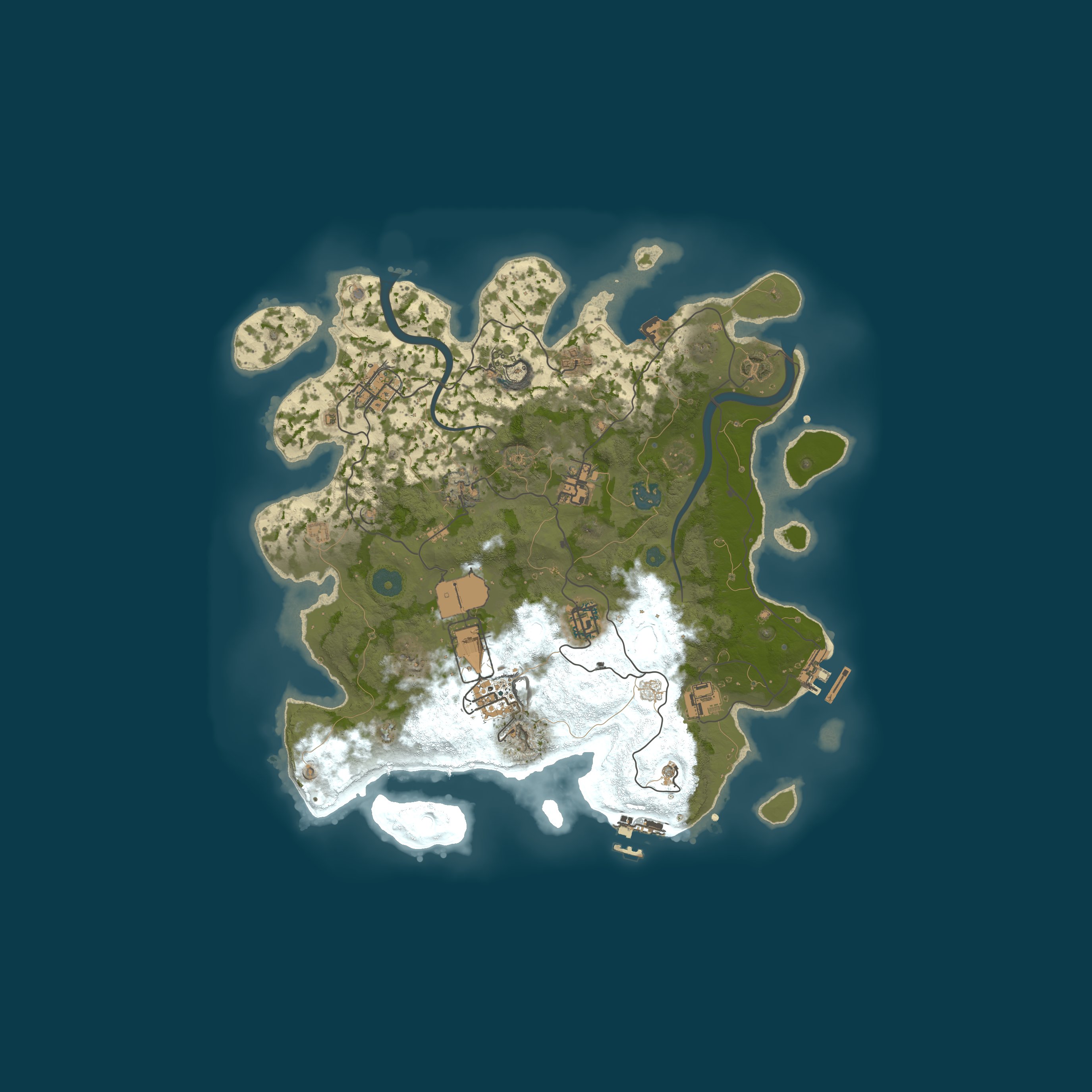 Map for LiQ Gaming |2X|Raidable Bases|No Offline Raid|PVP|