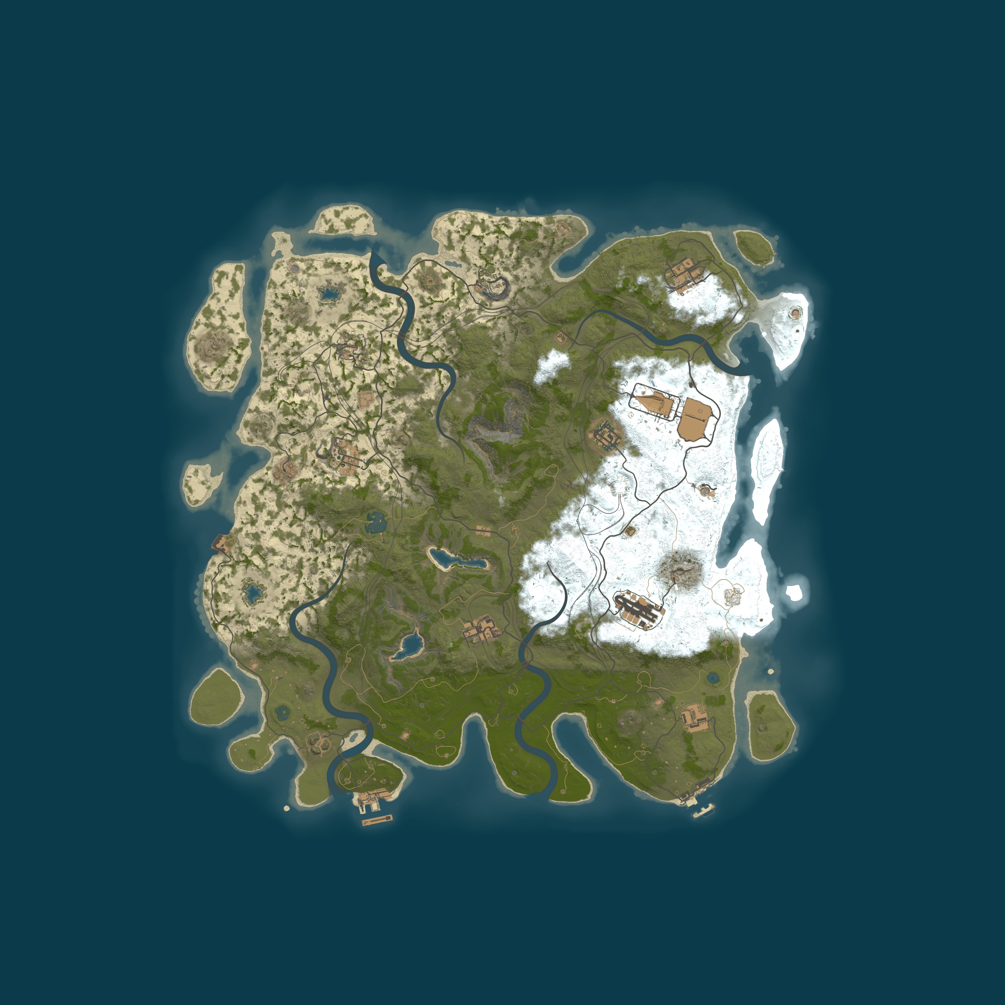 Map for Rust 61 Weekly - PVE/PVP, Kits, Custom Plugins