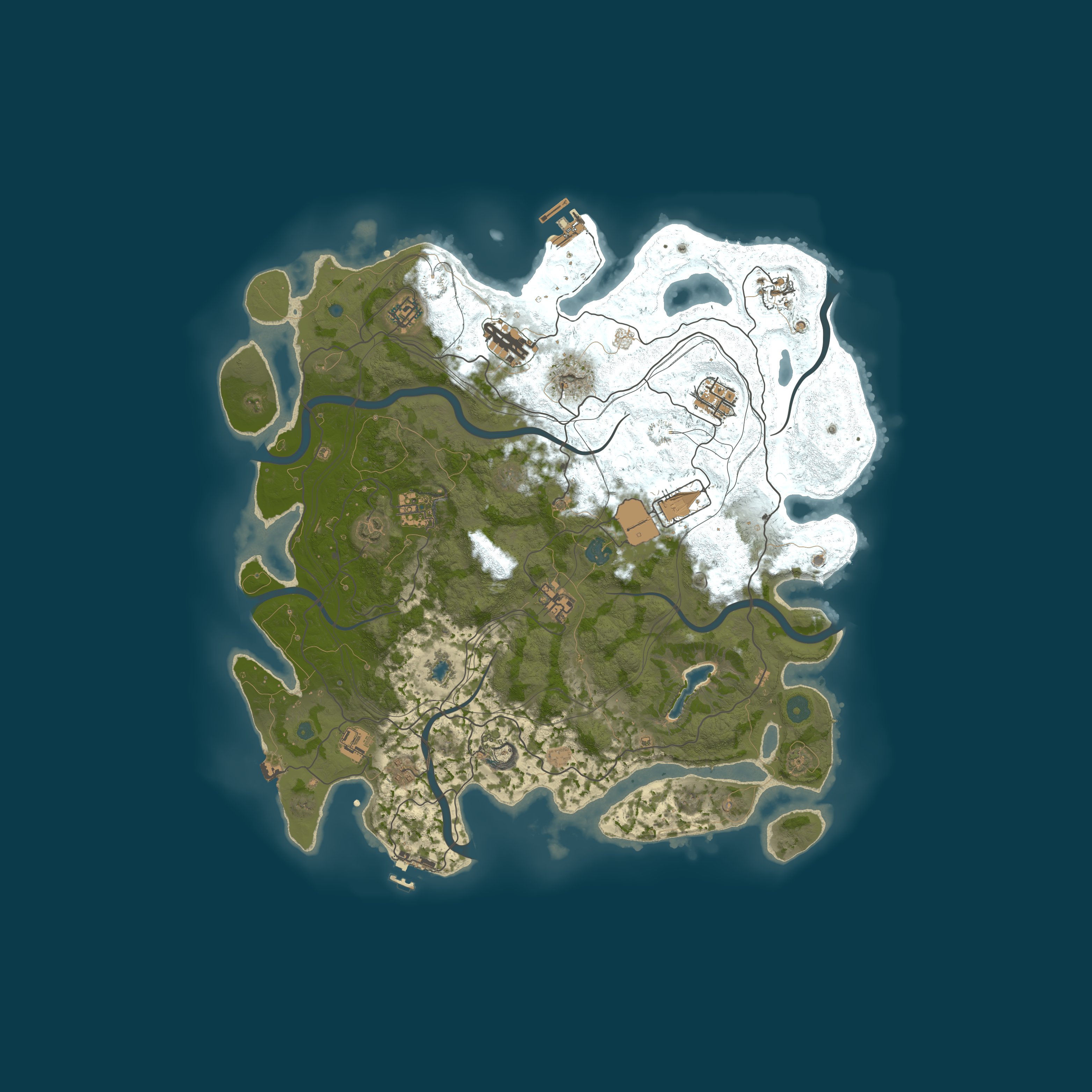 Procedural Map, size 4250, seed 2124224474