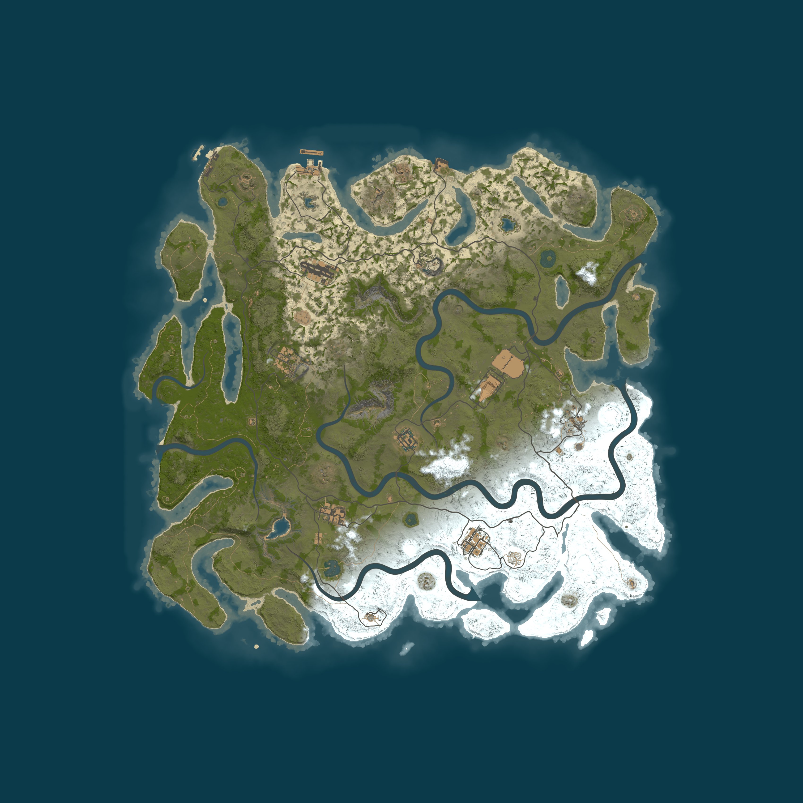 Map for OL'Farts Gaming - Rust PVP Vanilla