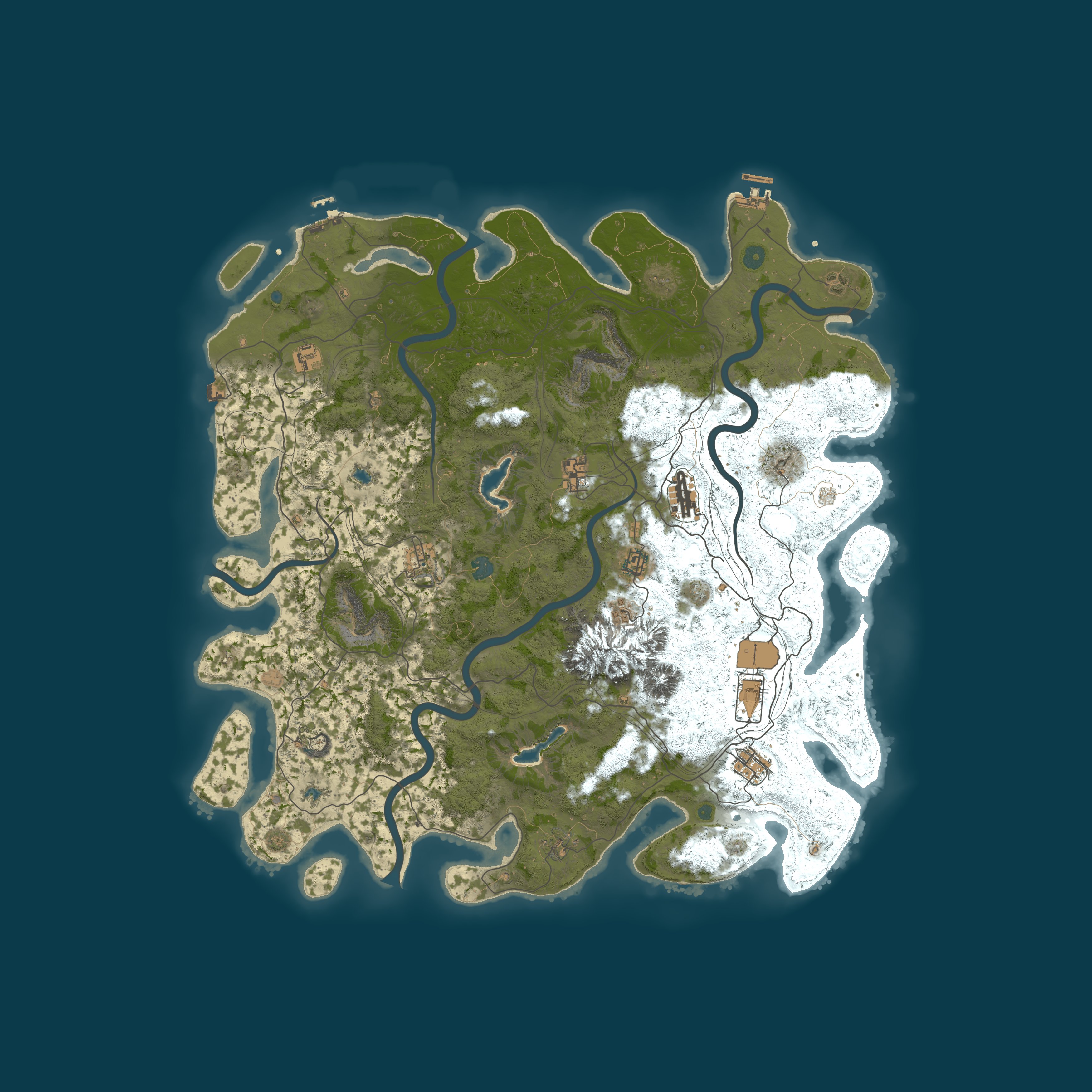 Procedural Map, size 5000, seed 84127