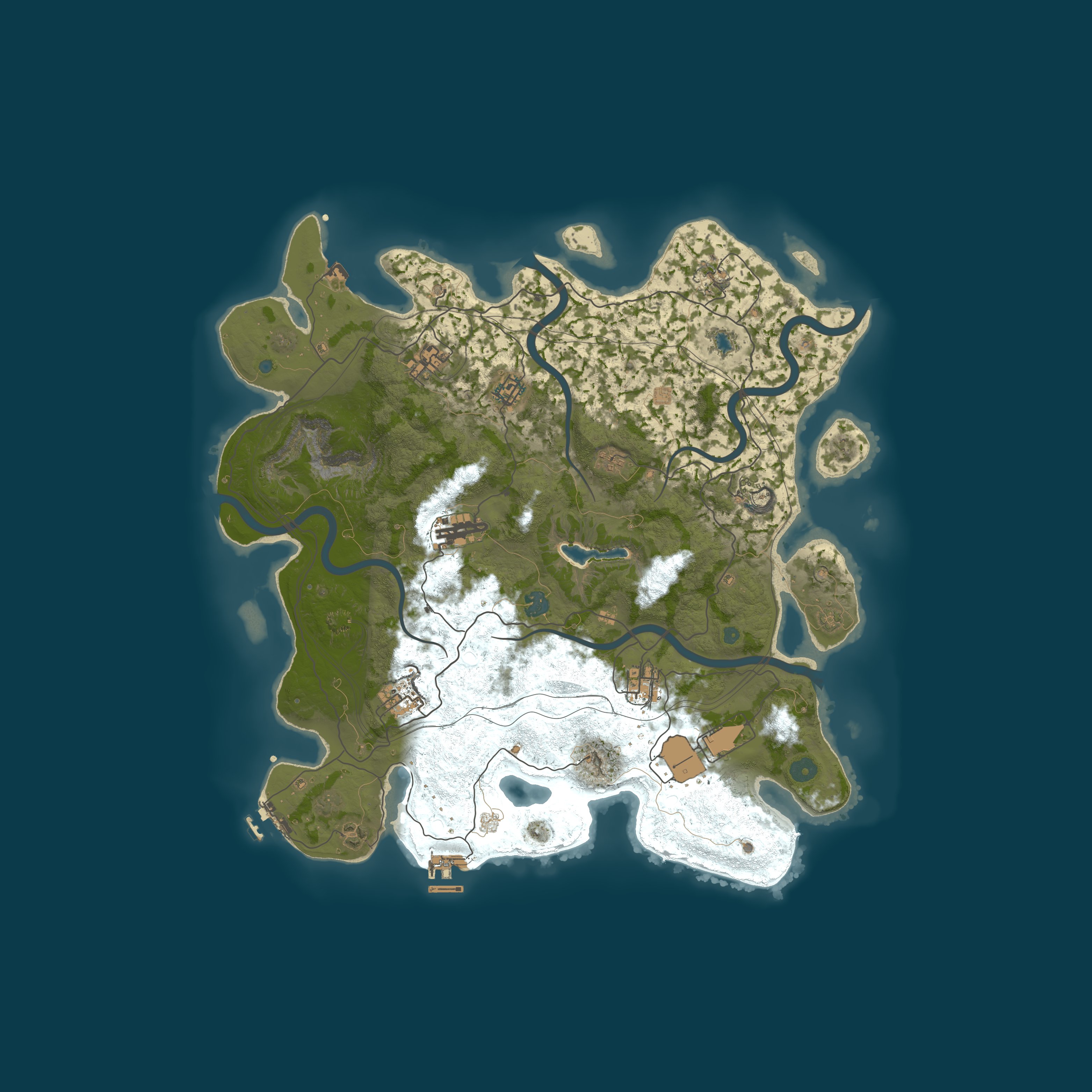 Map for AshRust.NET 3x Monthly Main | 50% Upkeep | Full WIped AU