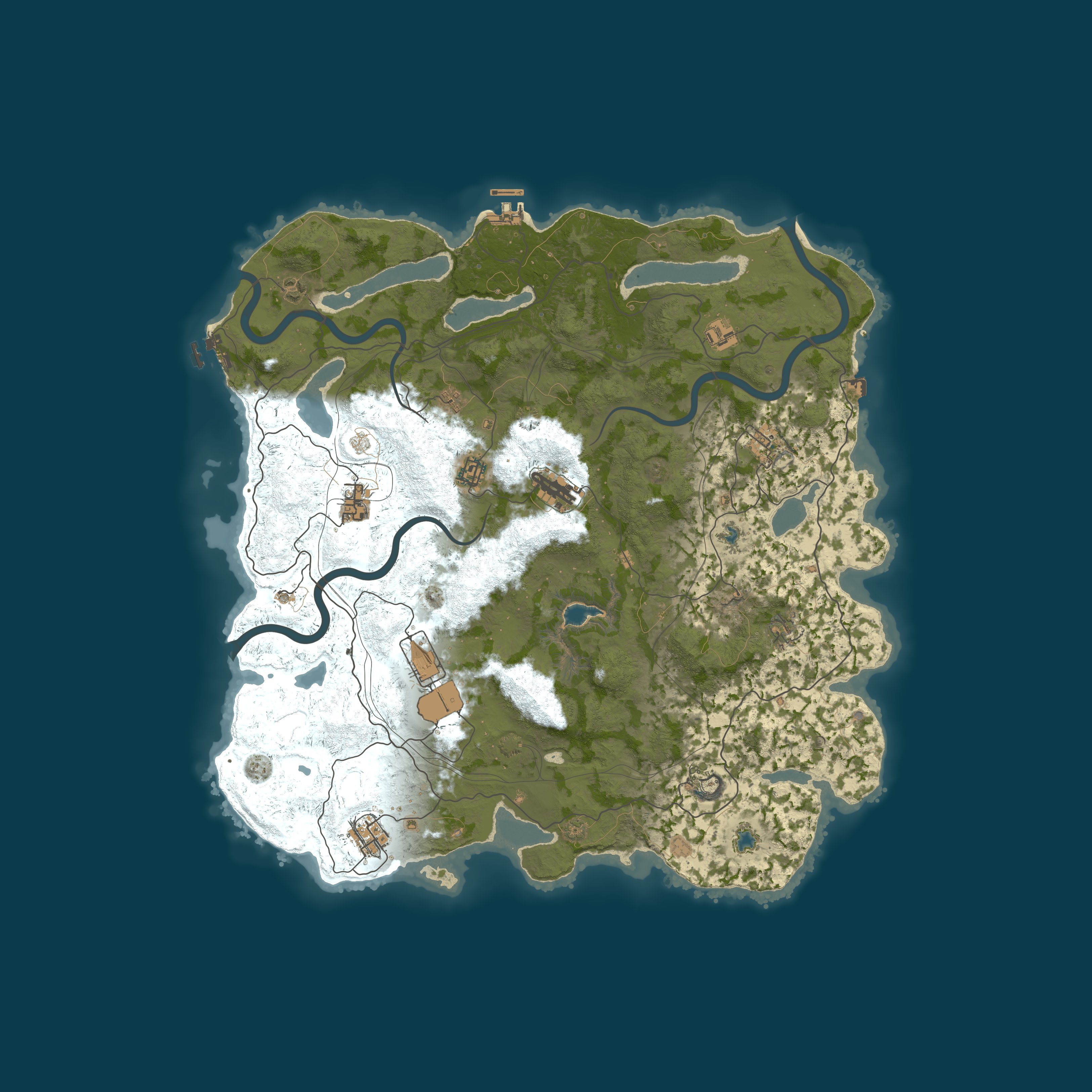 EU RENEGADE 2x Monthly Medium | 50% Upkeep | No BP Wipe | Biwee — Carte procédurale 4500, seed 1337
