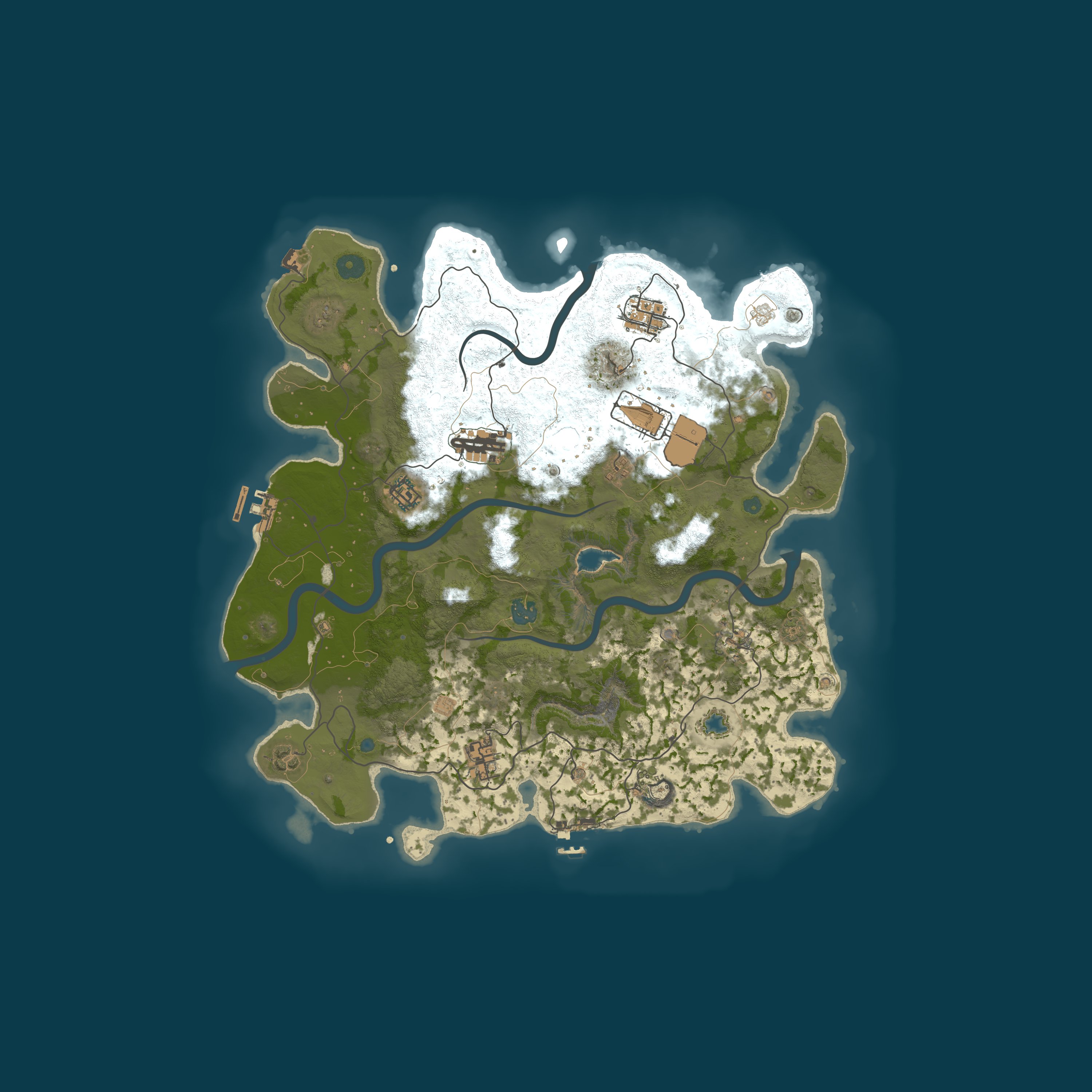 Map for [双城]5倍独狼soloM249赏金赛赢DLC""