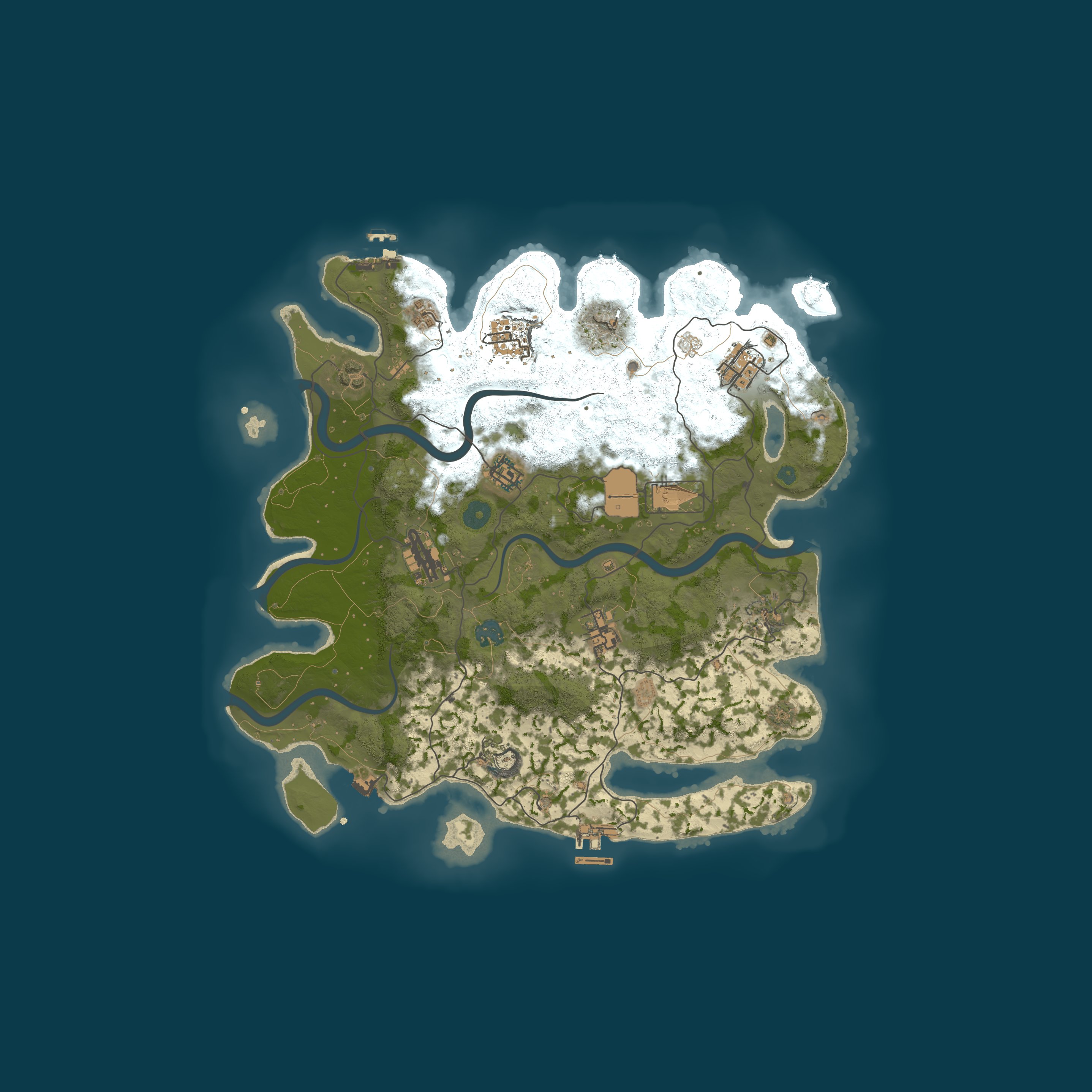 Map for Rust Solo Only / Lightly Modded / UK & Europe