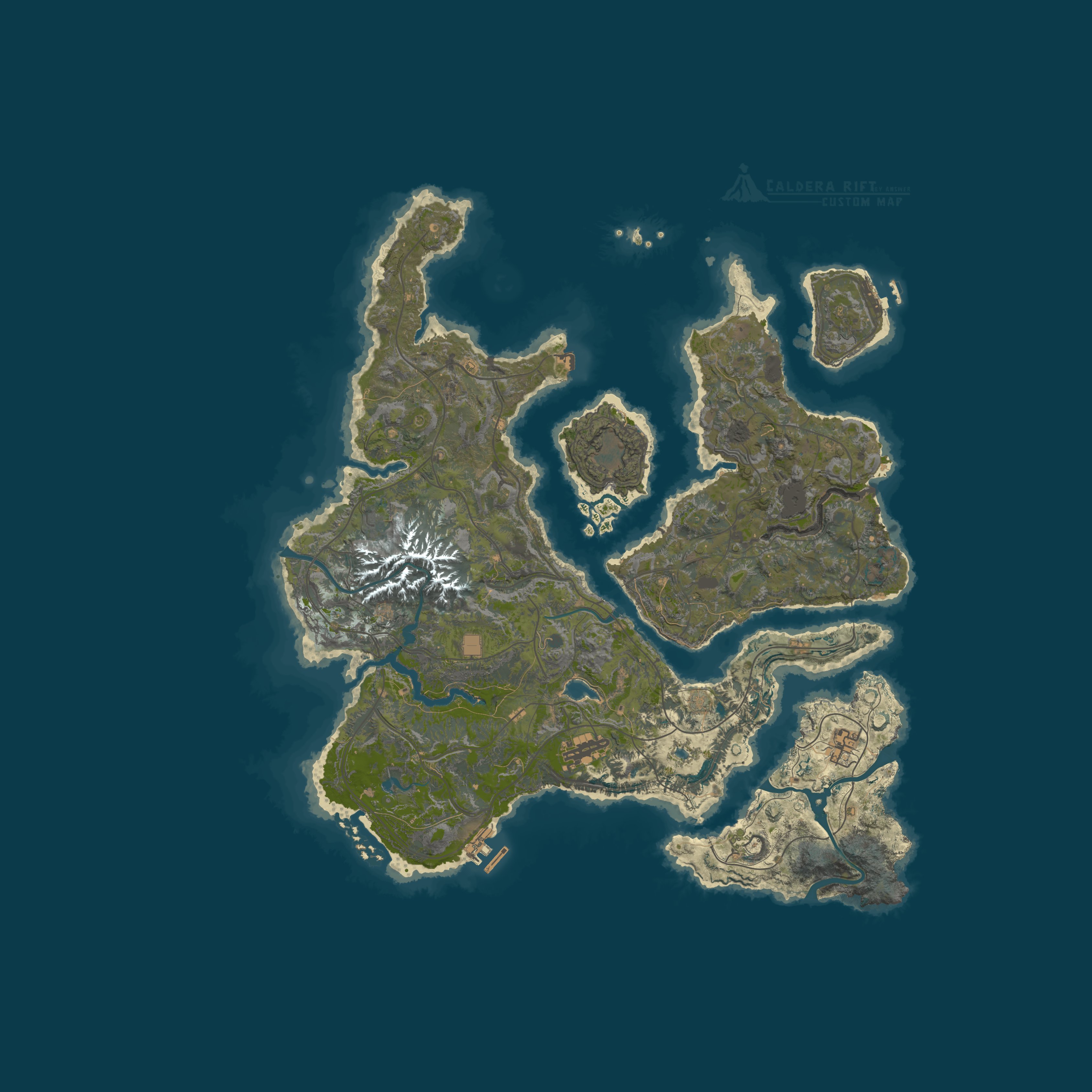 Map for 【青衫客-火山地图大制作】-原倍仿官生存PVE