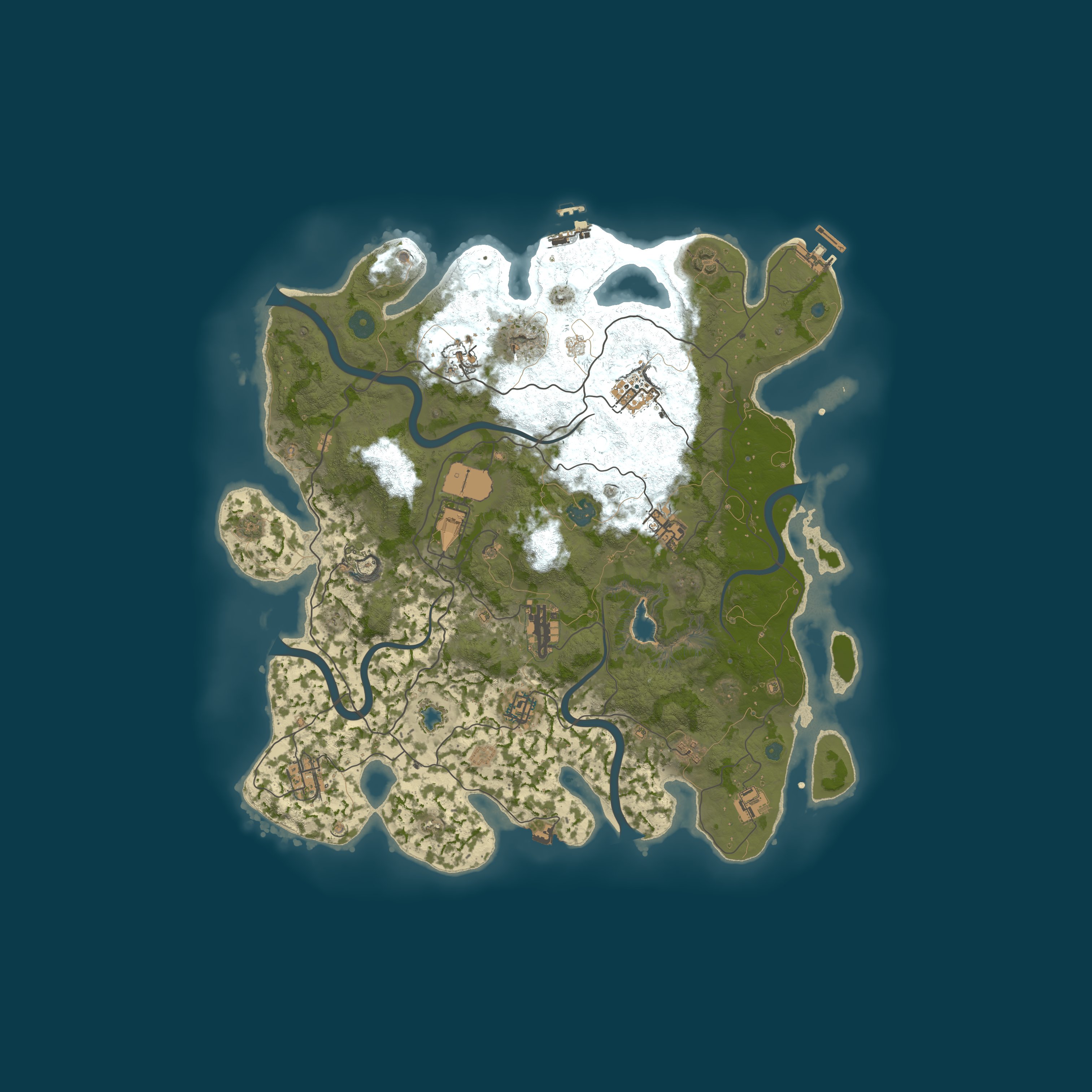 Procedural Map, size 4050, seed 294803709