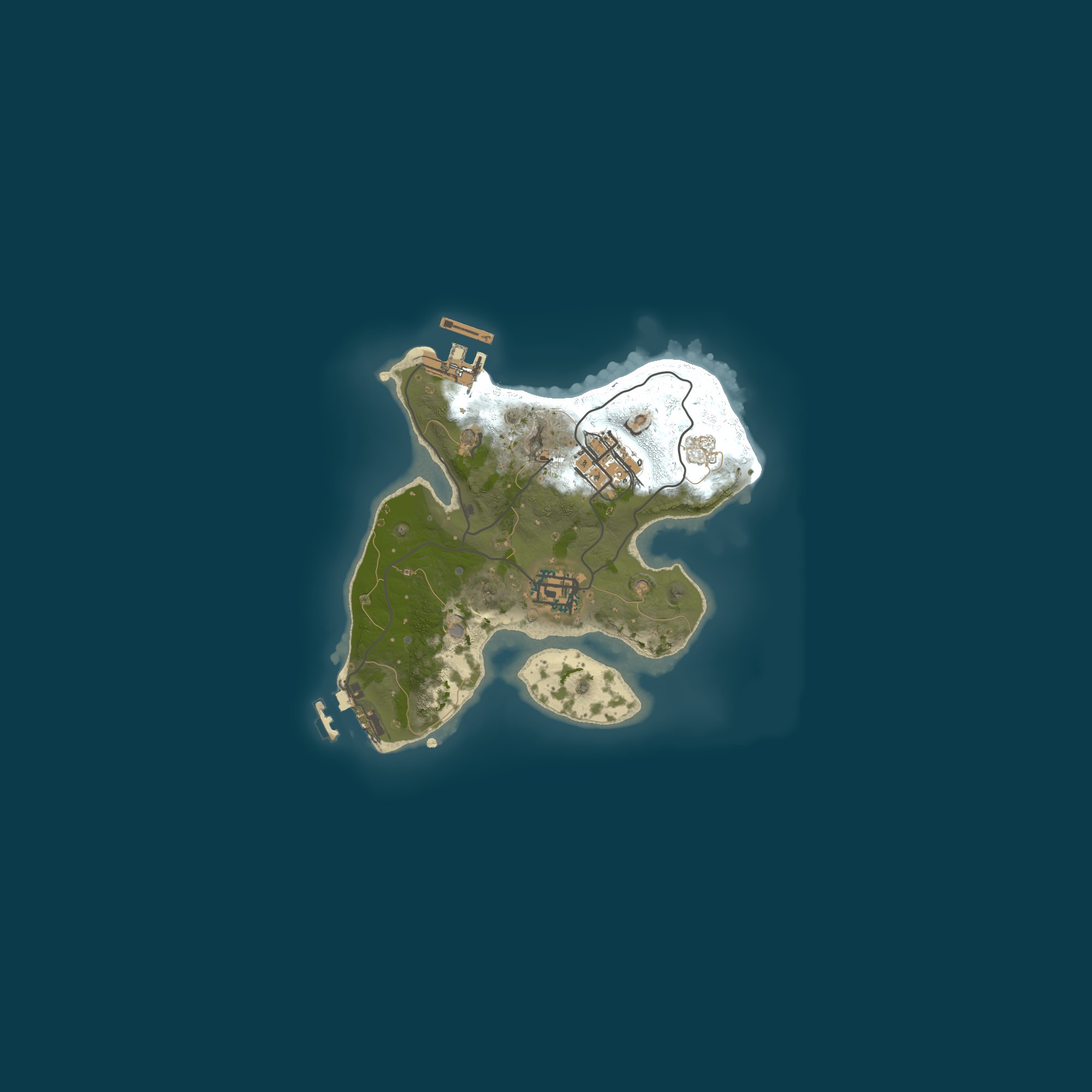 Procedural Map, size 2000, seed 6767
