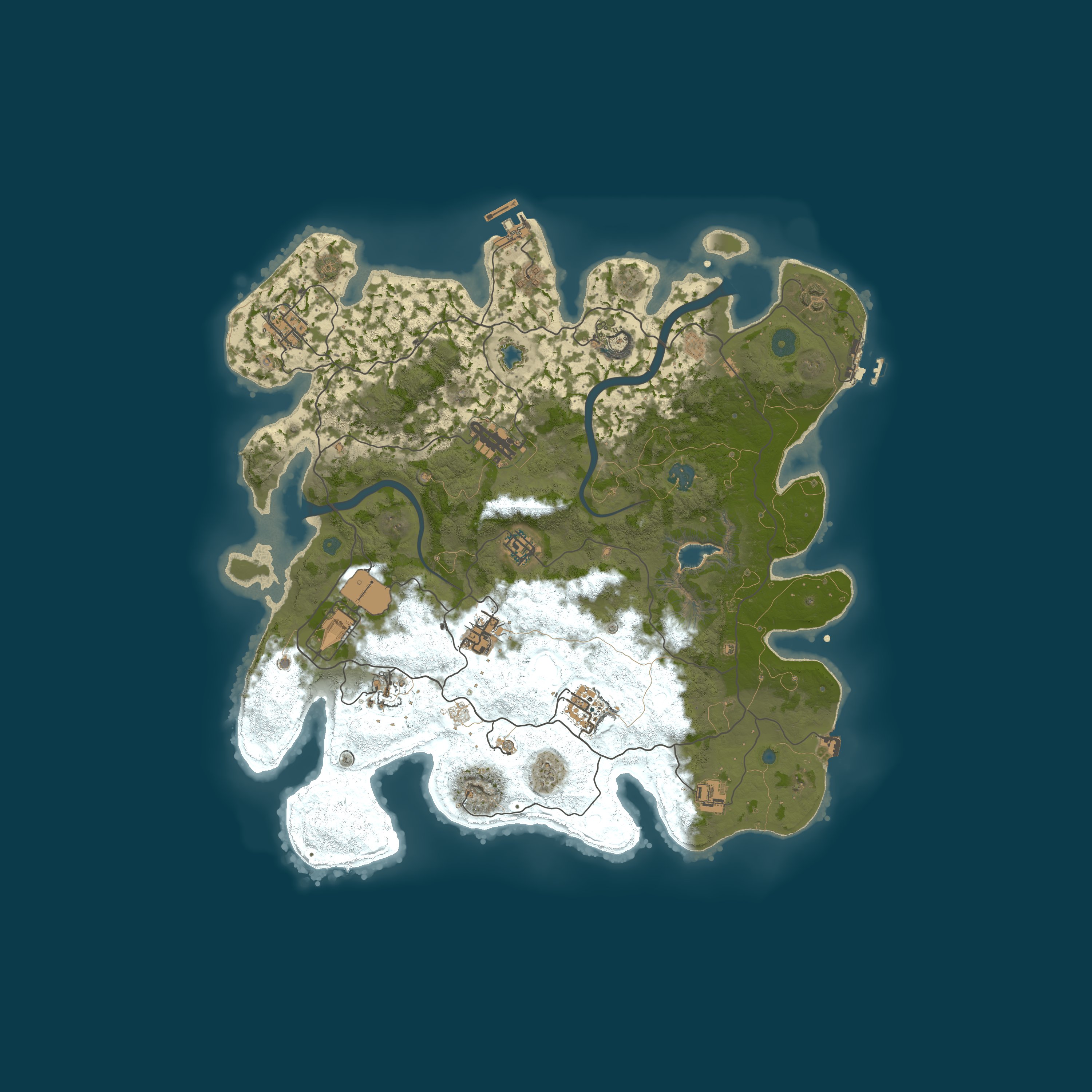 Procedural Map, size 4000, seed 448354