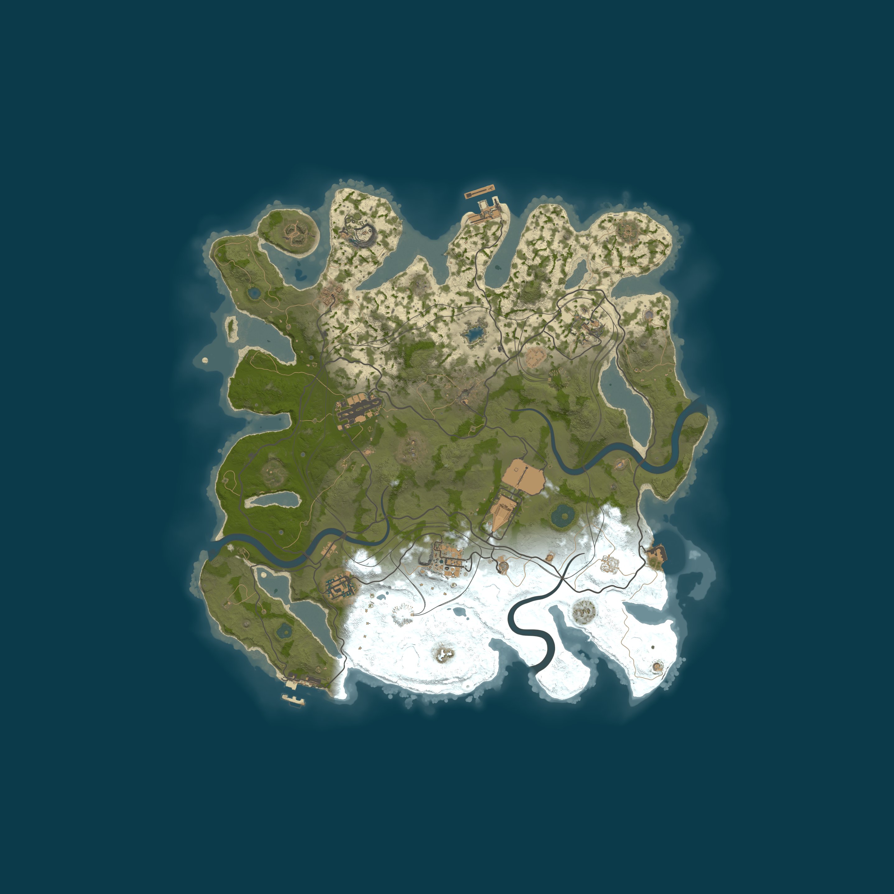 Custom Map, size 3750, seed 705676