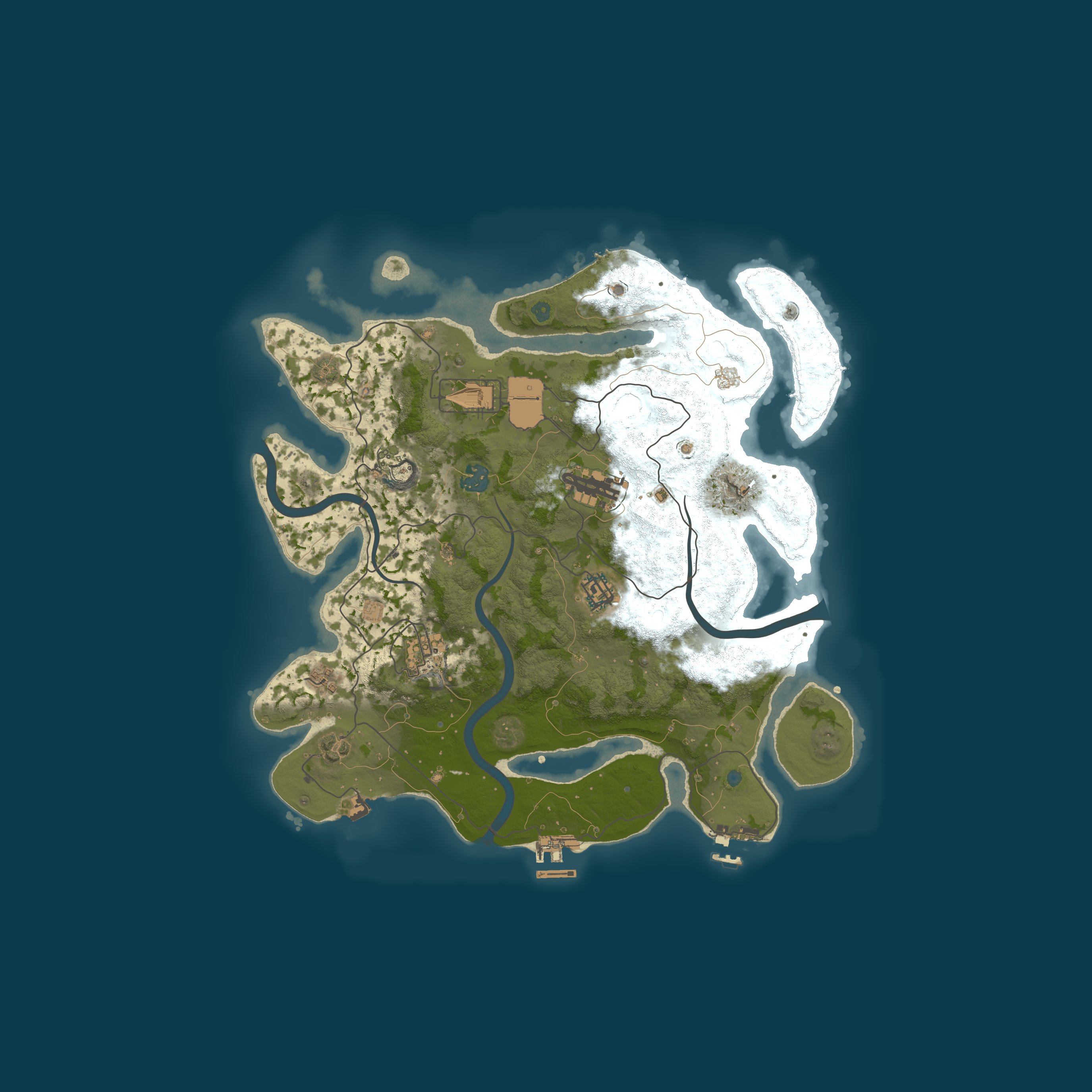 Map for ★ Dream Rust x2 | Max 5 | TP | LOOT+ | RaidBases | Kits