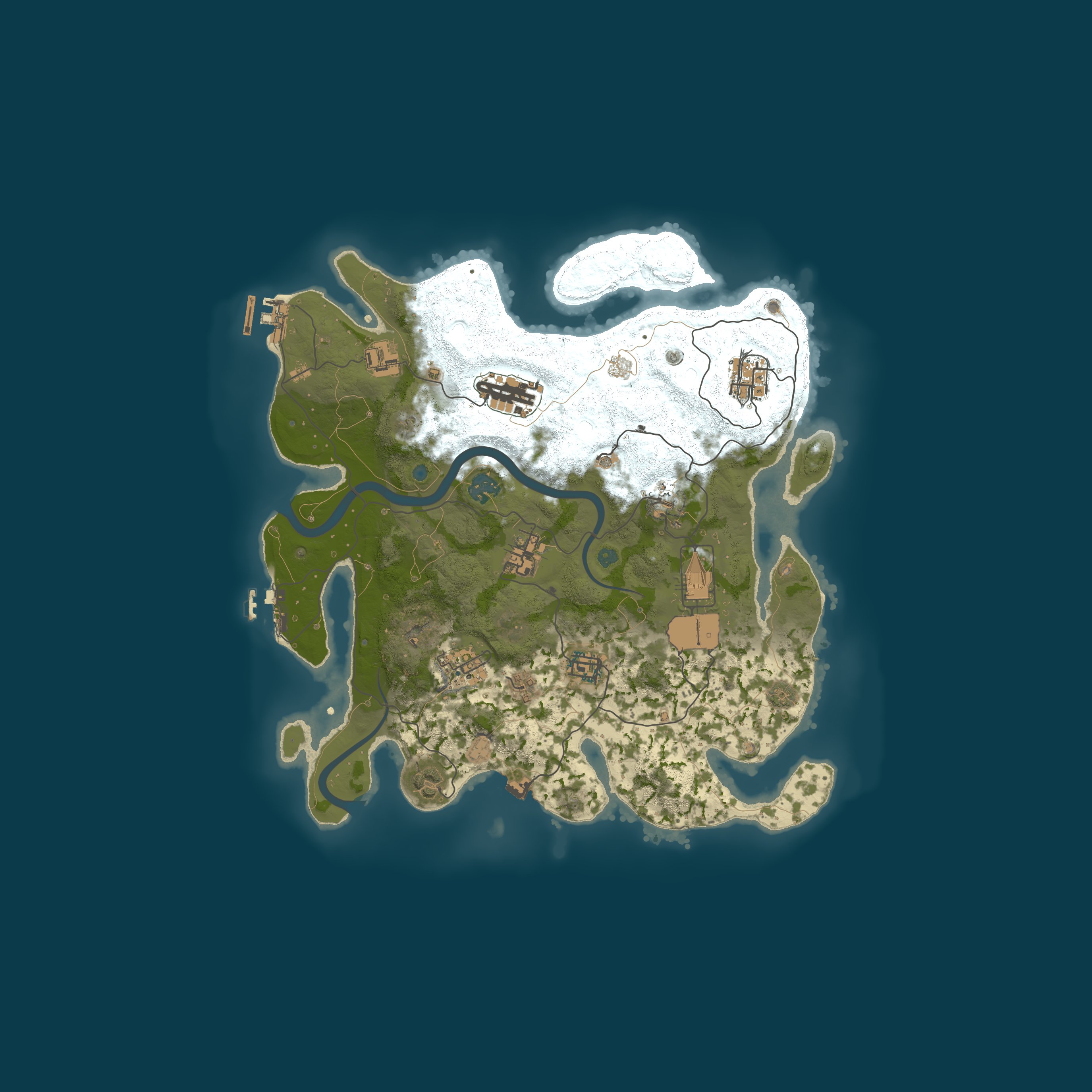 Procedural Map, size 3500, seed 532817437