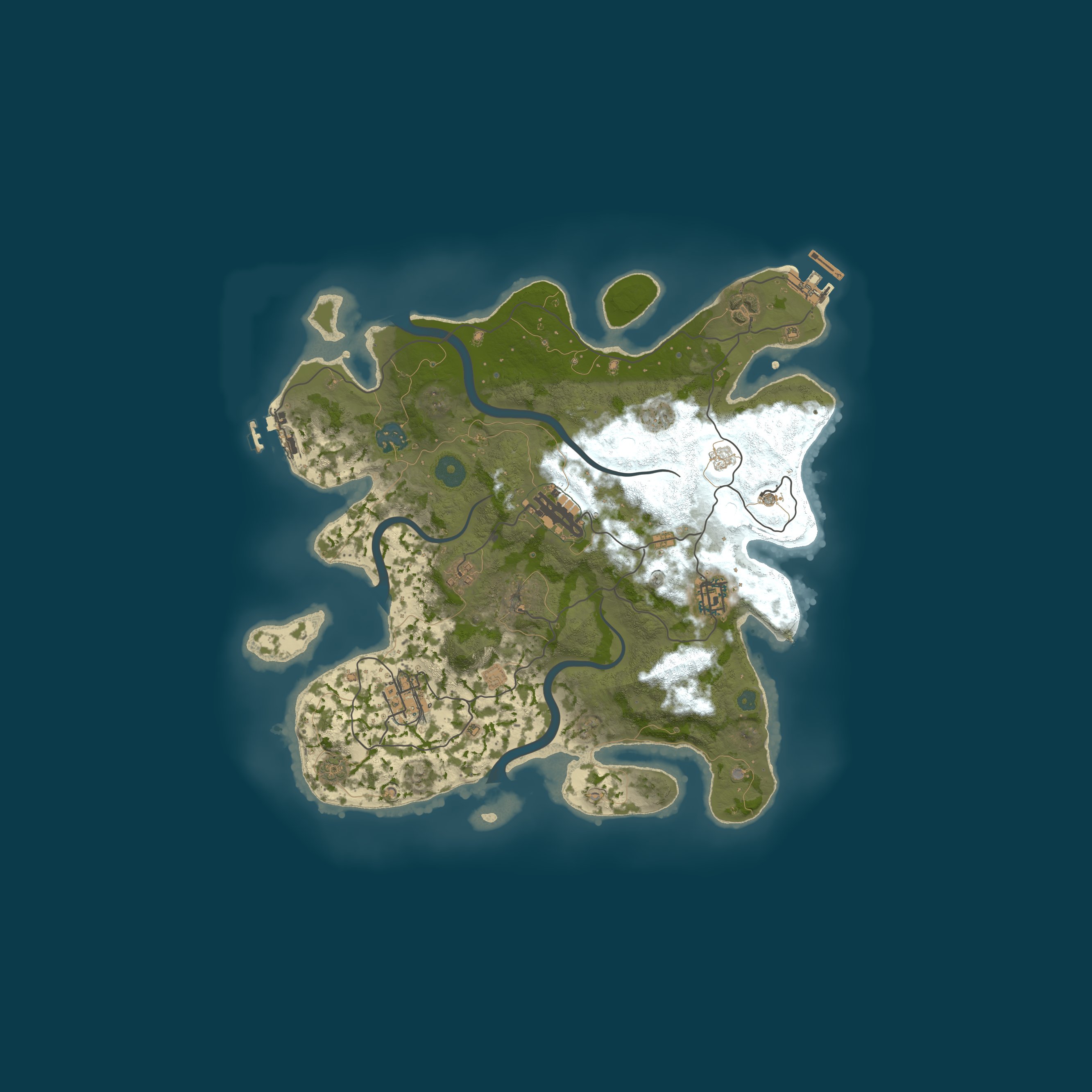 Map for 5x Chopper Ninjas Spawnable Fuelless Helicopters - Parachute ki
