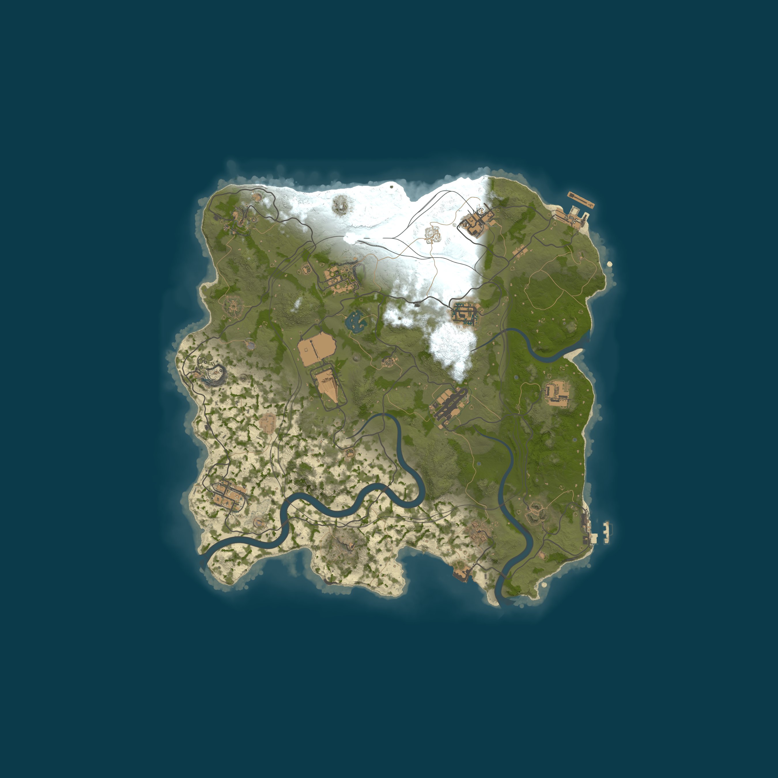 Map for [GER/EU] Rust Island | No BP Wipe | No Offlines |