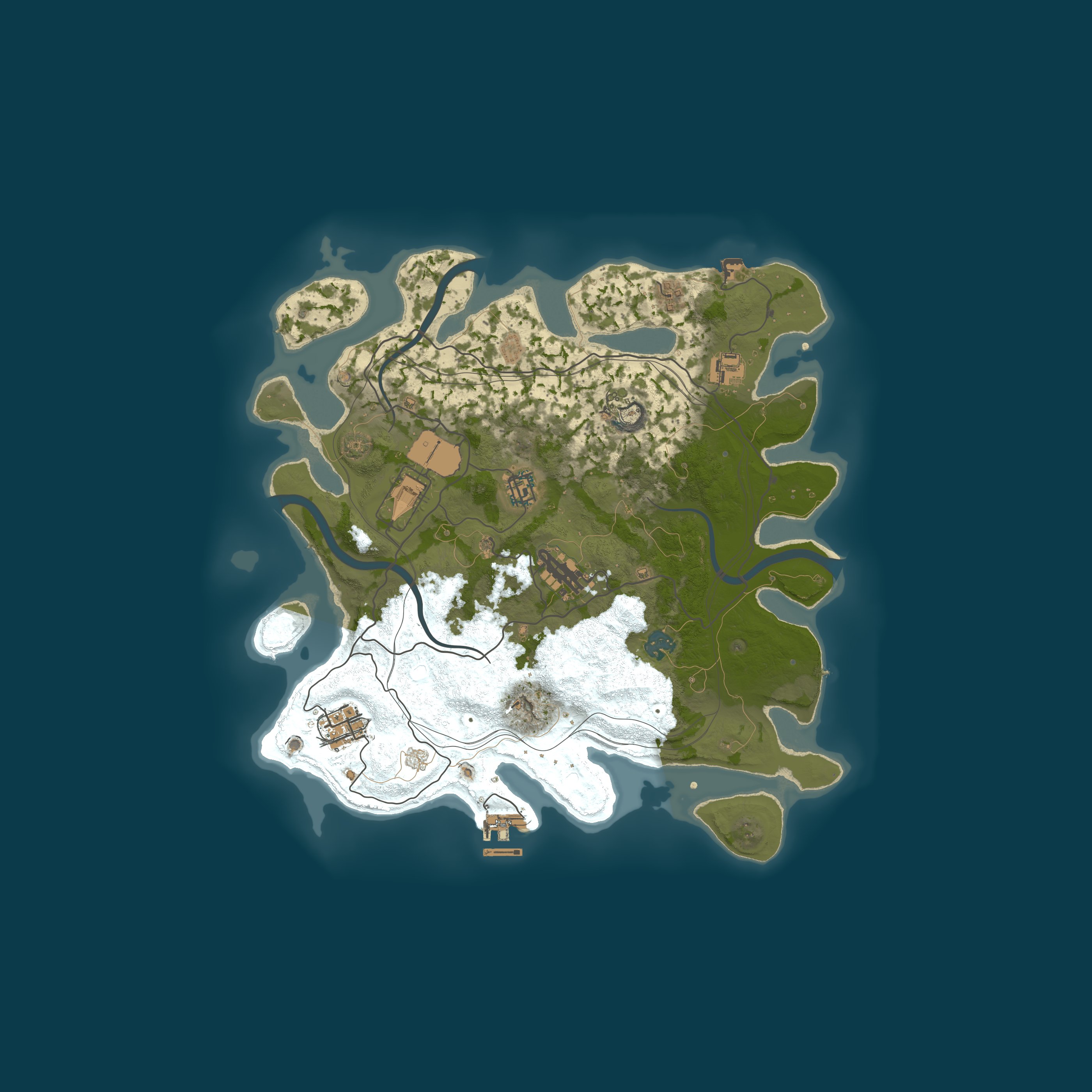 Custom Map, size 3600, seed 271207436