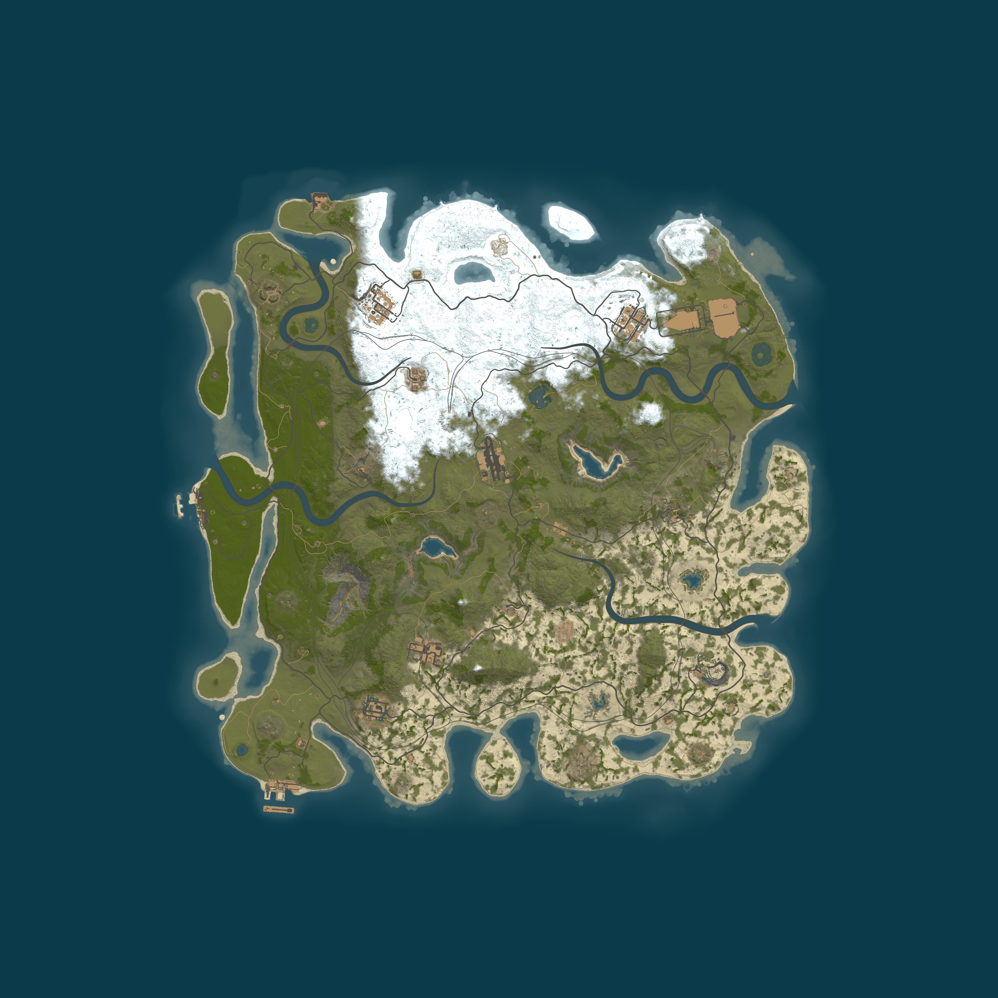 Map for Rust R Us 3x | Kits | Loot+ | Raidable bases | Shared Bps | PVP