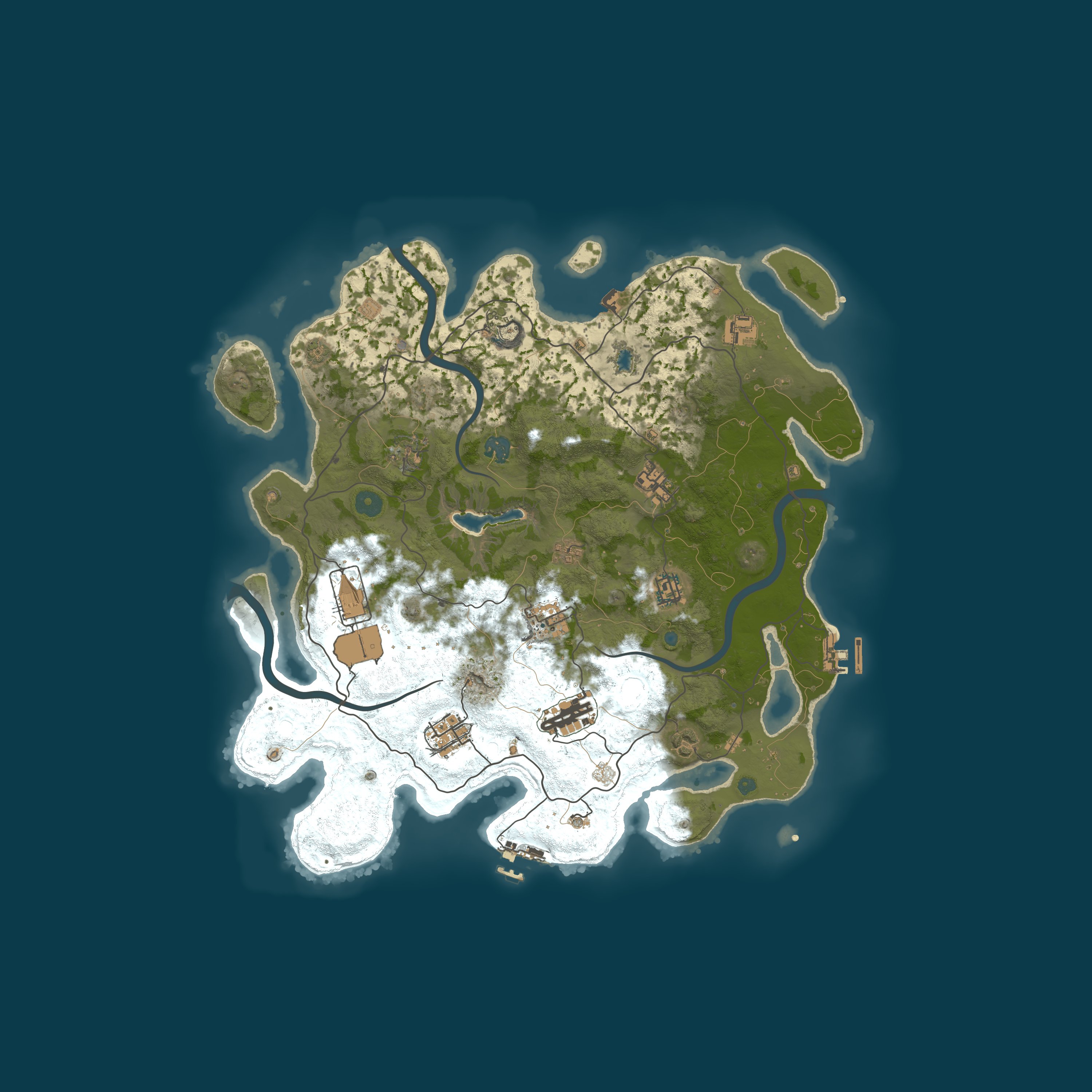 Procedural Map, size 4000, seed 1461665898