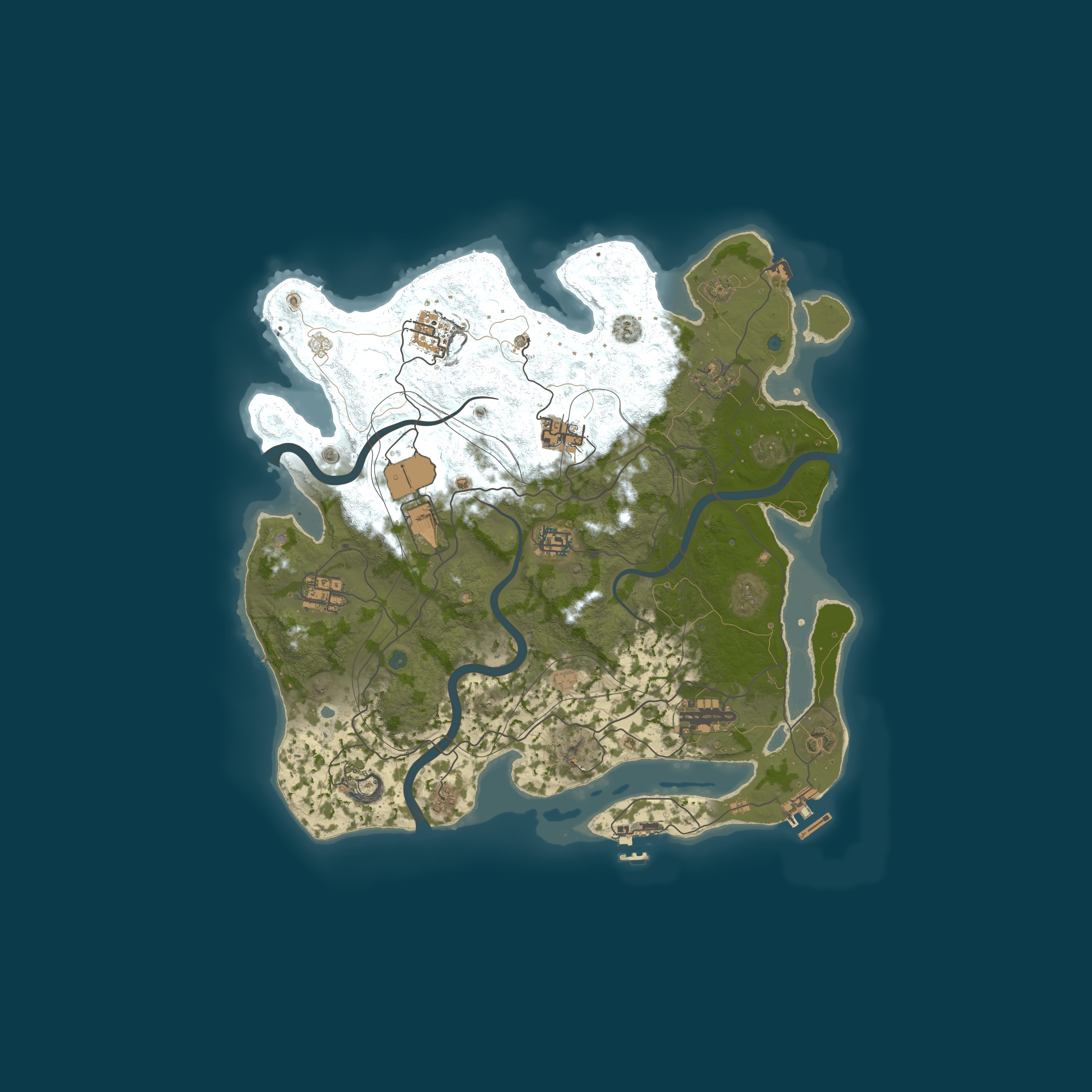 Map for Rustadia | Solo | Monthly | EU | No BP Wipes
