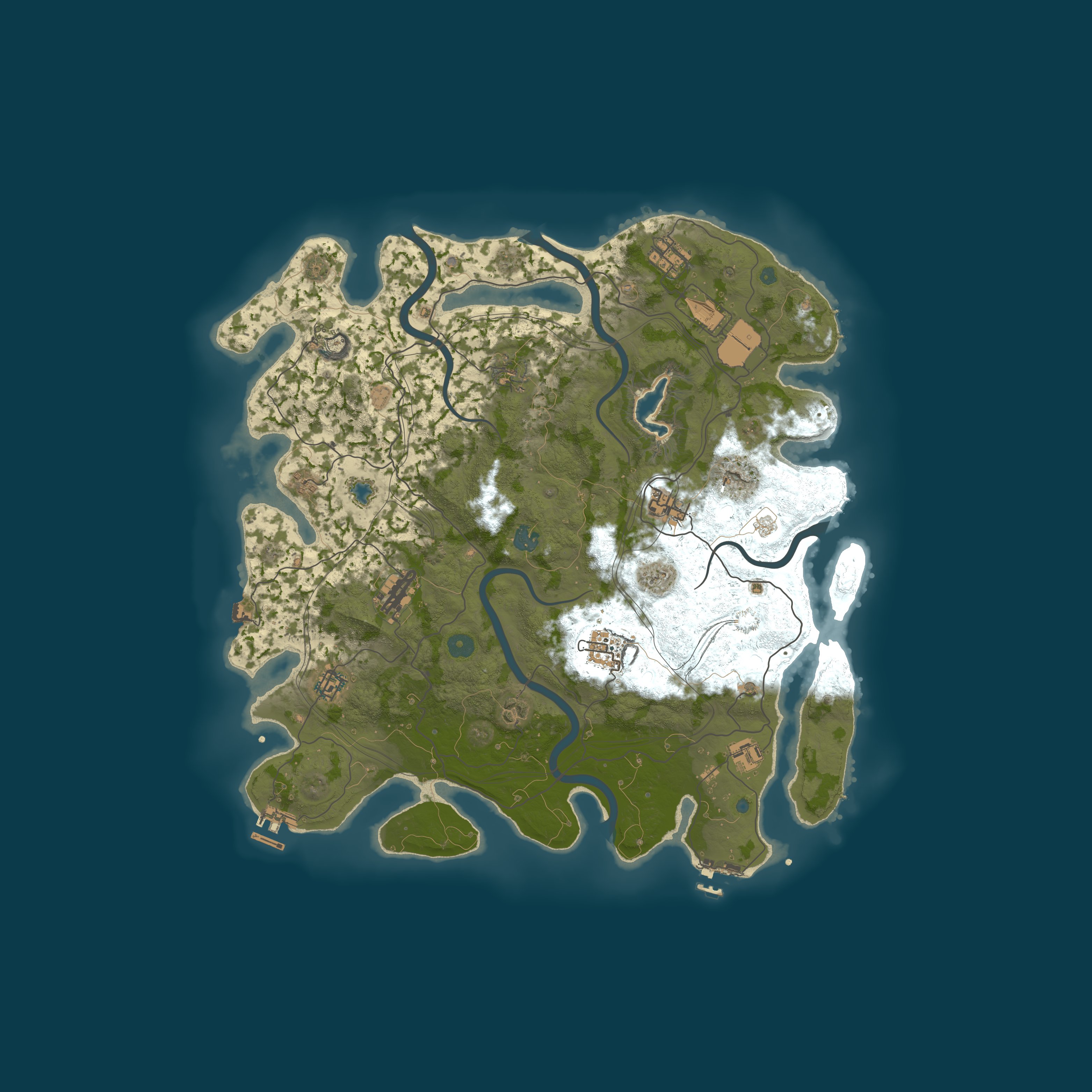 Procedural Map, size 4250, seed 2051768009