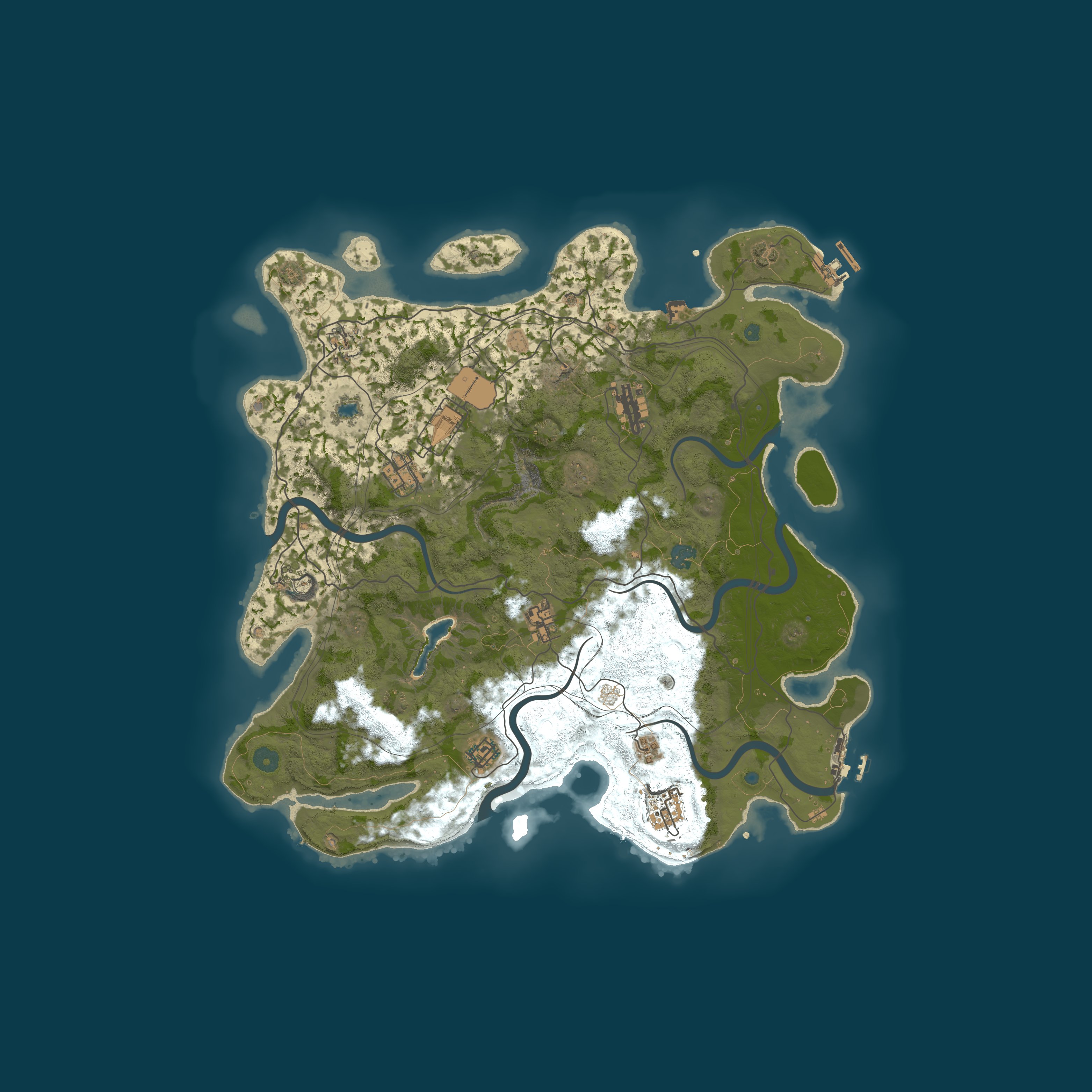 Map for TheLastOfRust Vanilla 1x PvE