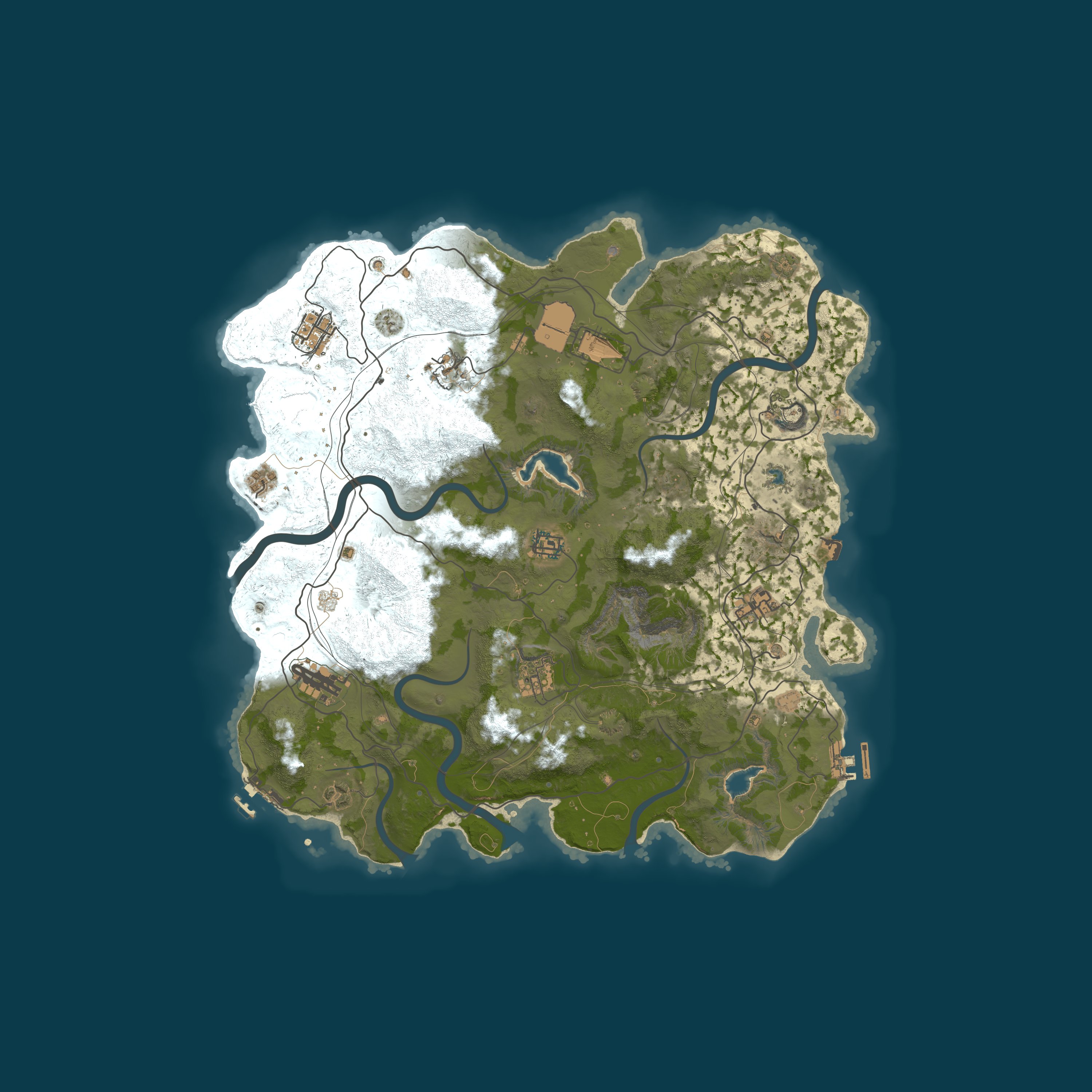 Map for A Shockbyte Rust Server