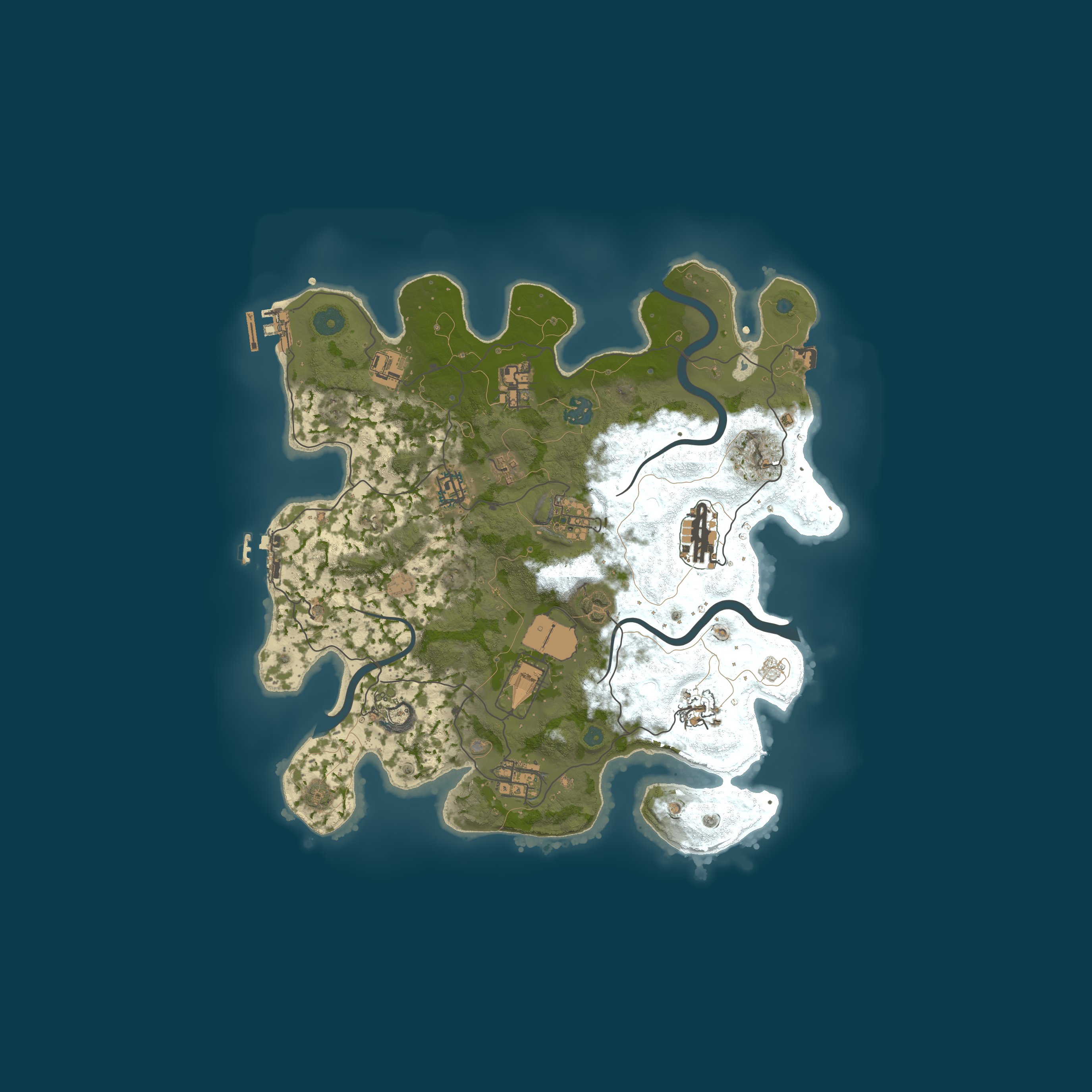 Procedural Map, size 3500, seed 1435045305
