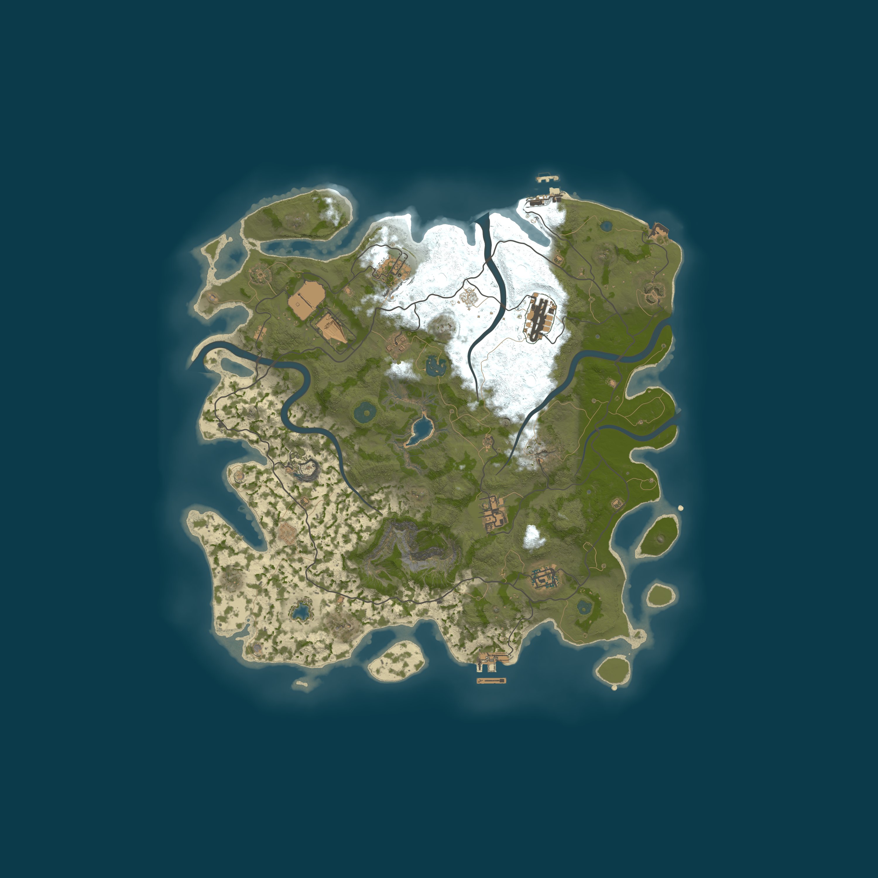 Map for ELEVATE RUST |3X SOLO/DUO/TRIO | RAIDABLE BASES | QOL | LOOT+