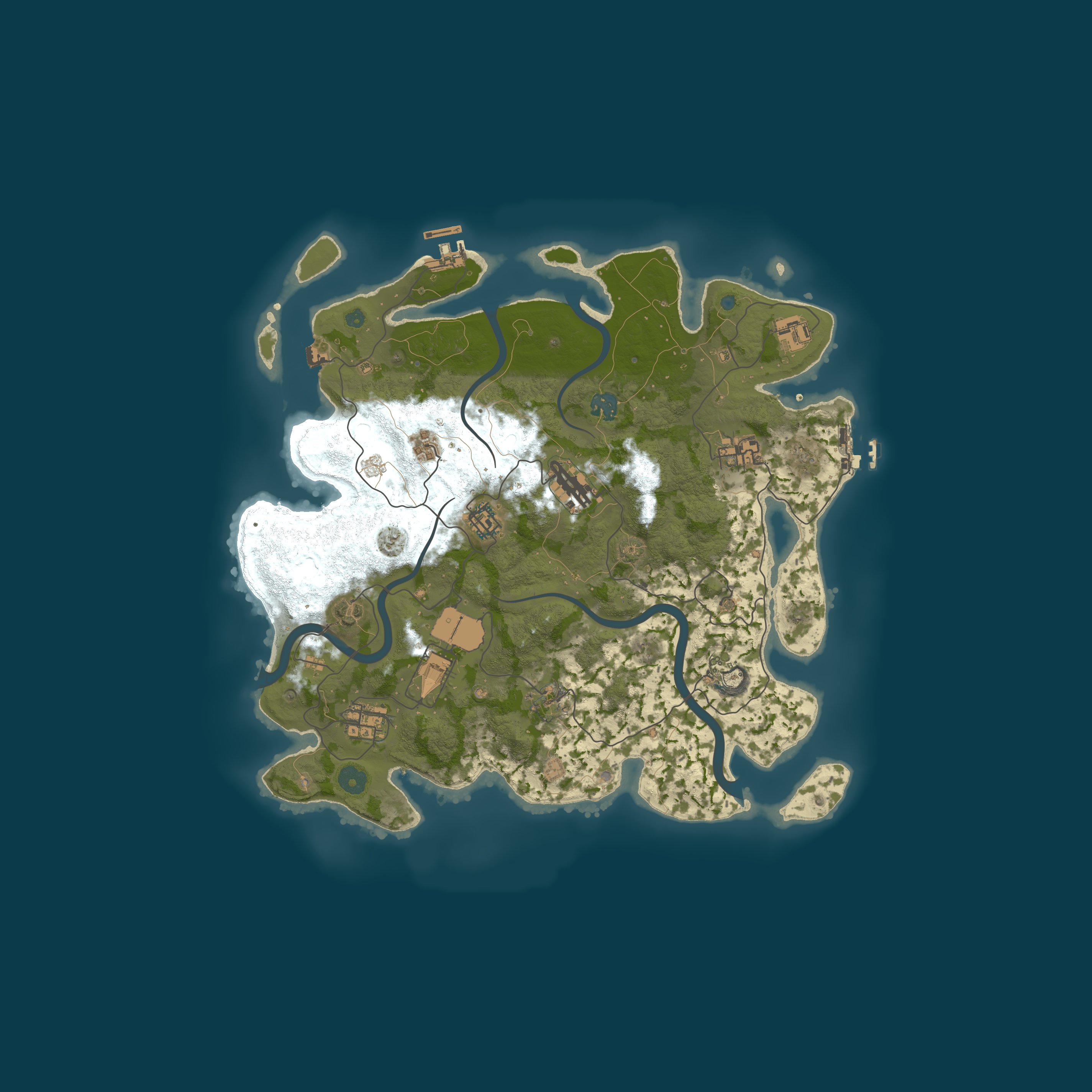 Map for A Shockbyte Rust Server