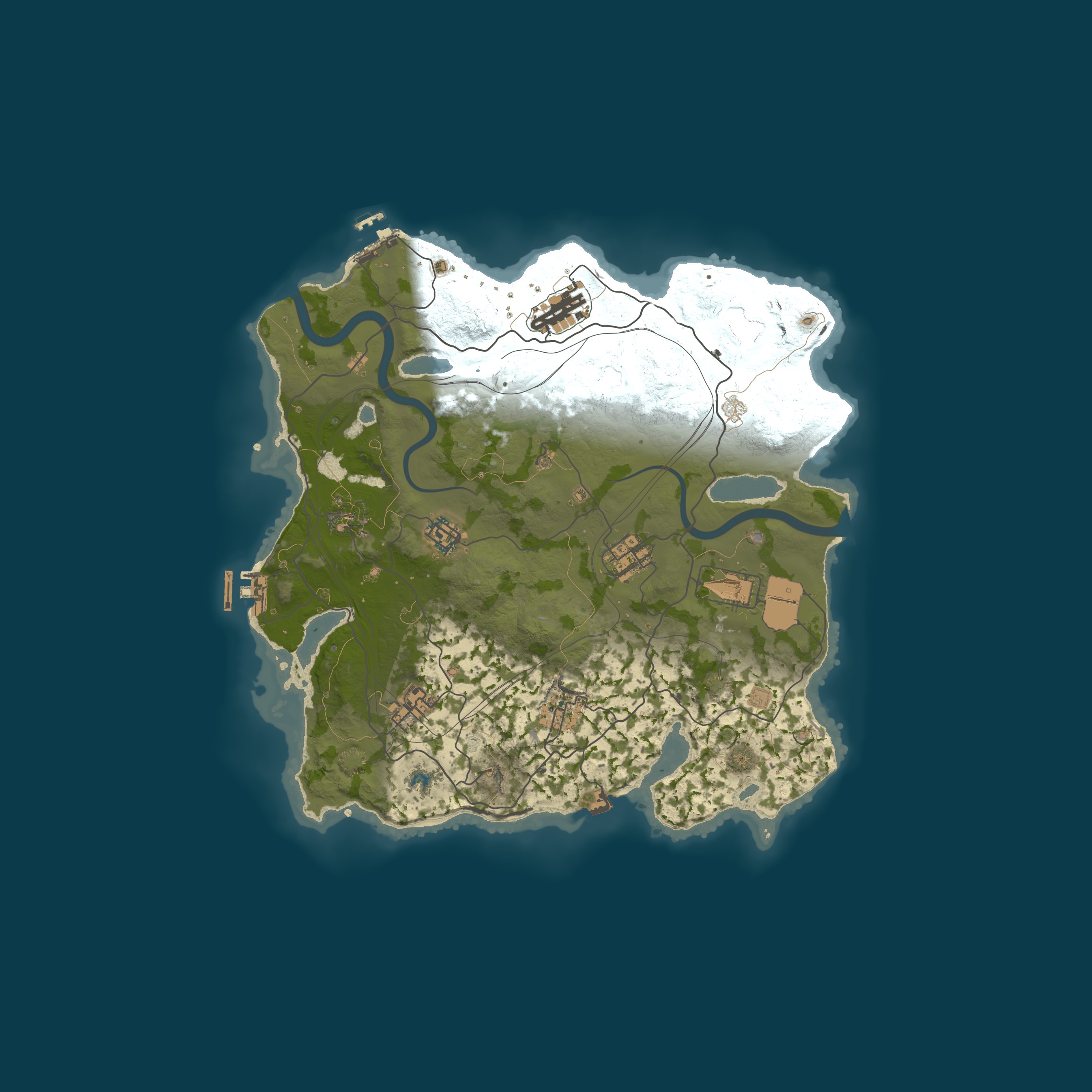 Custom Map, size 3450, seed 1