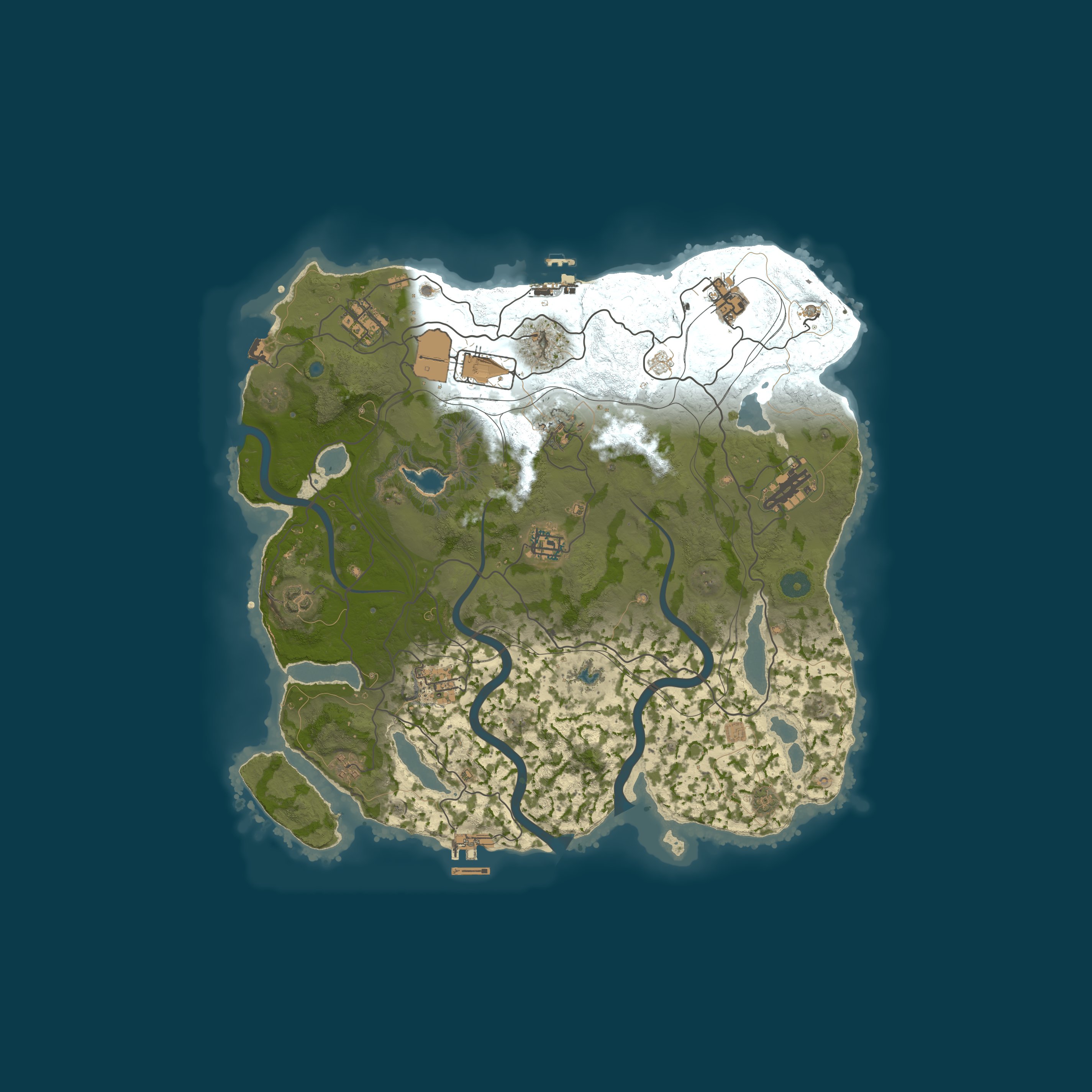 Map for [EU] WizzRust.com 1x Solo/Duo/Trio | Noob Friendly | Wiped 07/0