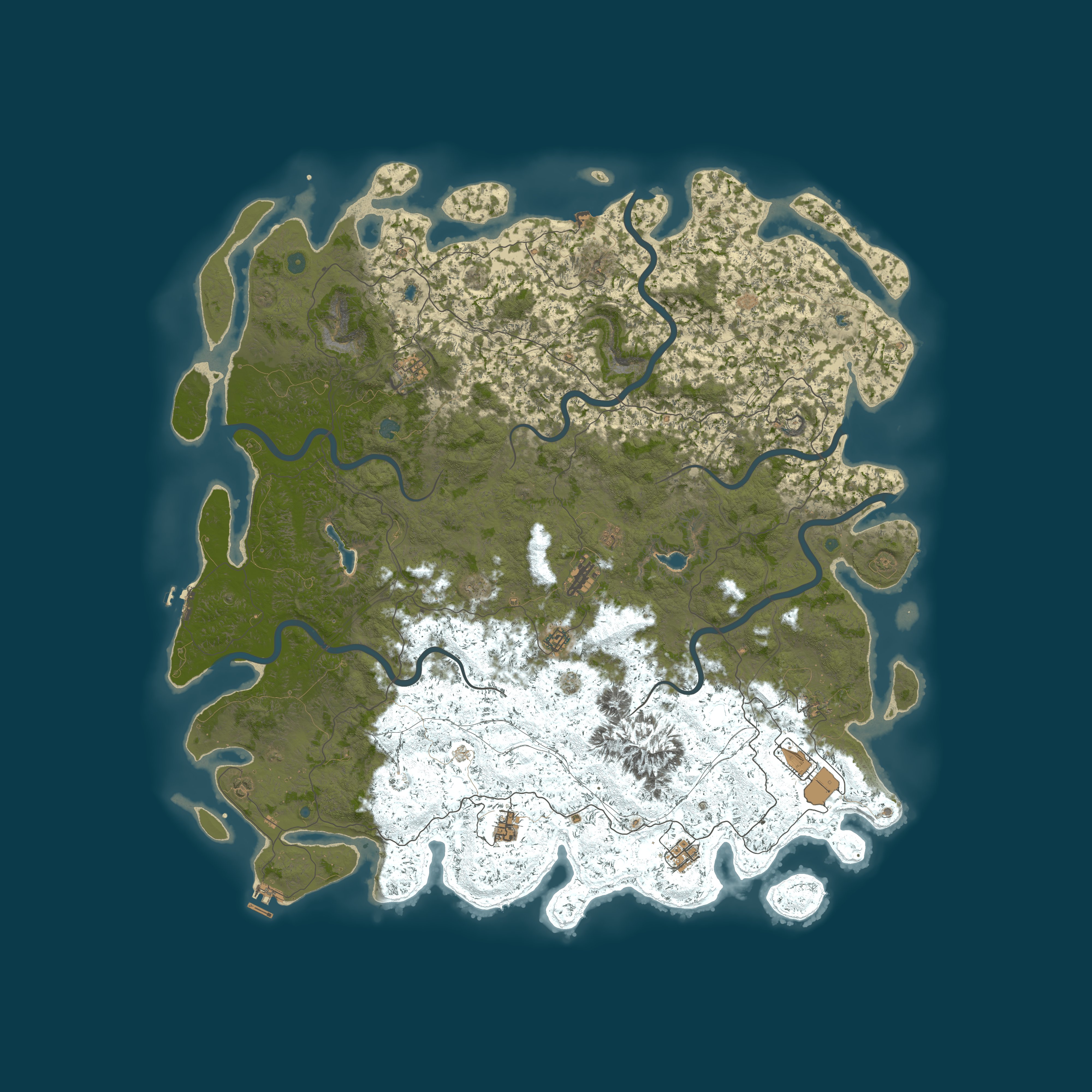 Map for Savage Frontier - No Offline Raid | No BP Wipe | Trios