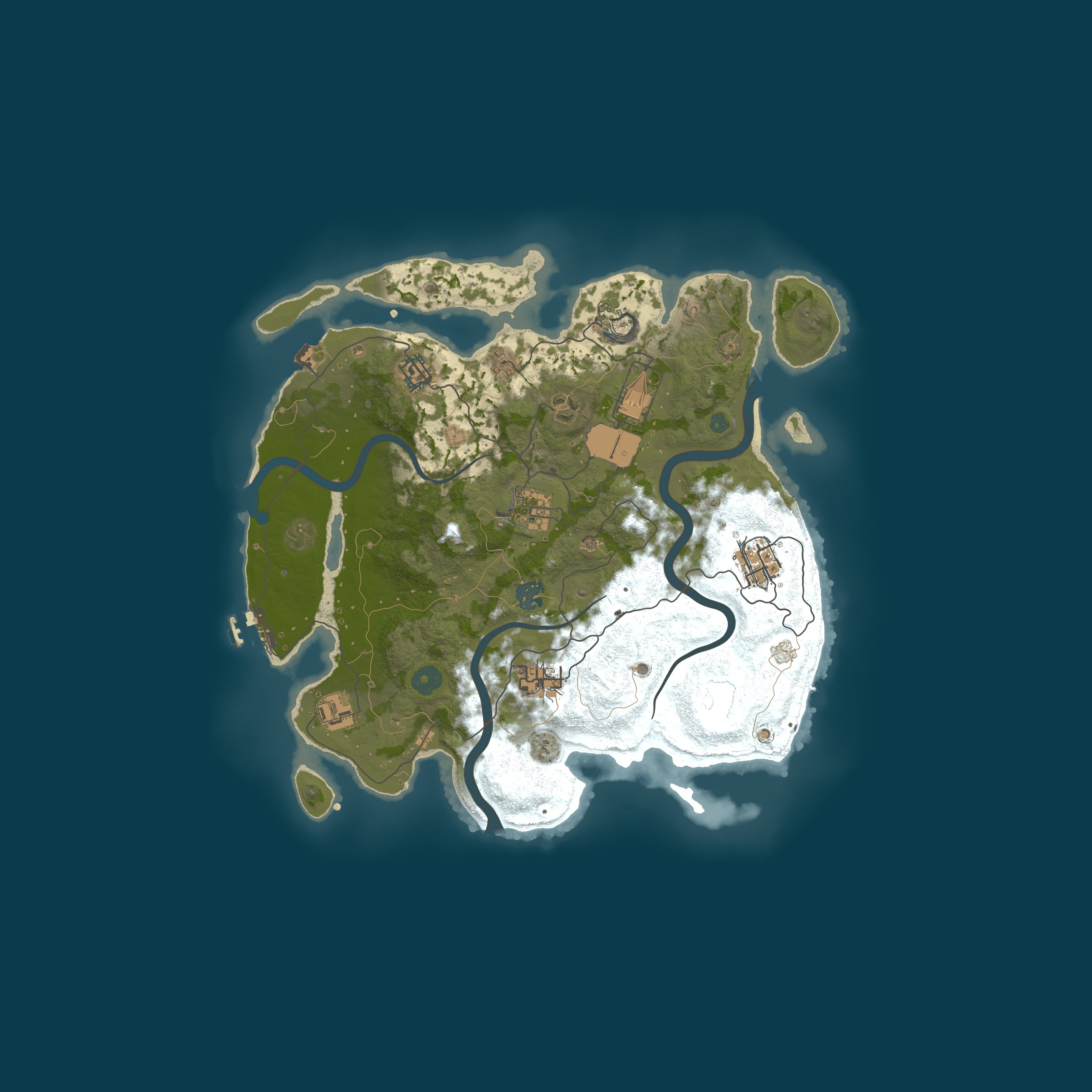 Map for SF ThirtyTwo-3x PvE | SFAI | Convoy | Raidable Bases