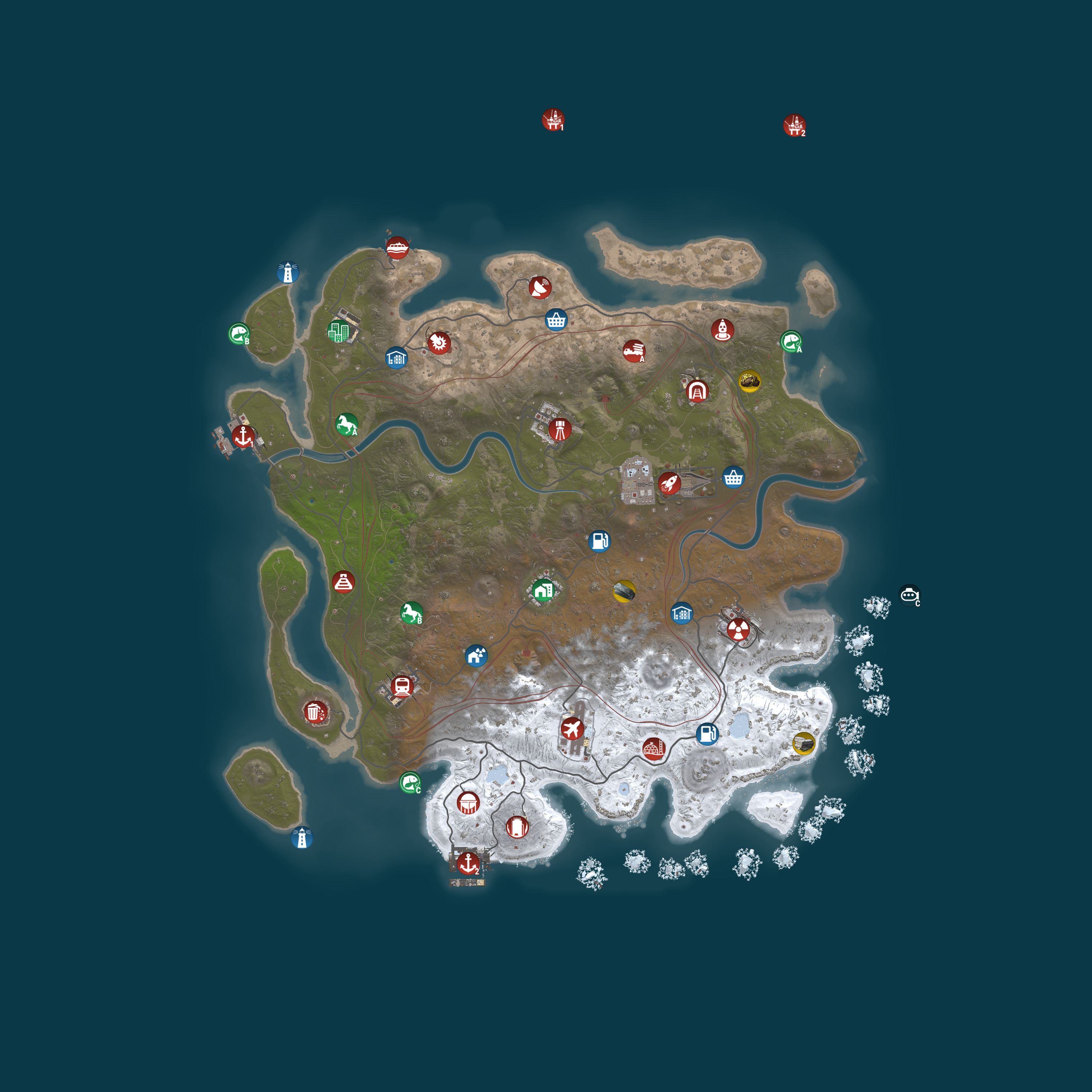 Map for Magic Rust #30 — Modded 2x (Solo/Duo) | Pyccкий