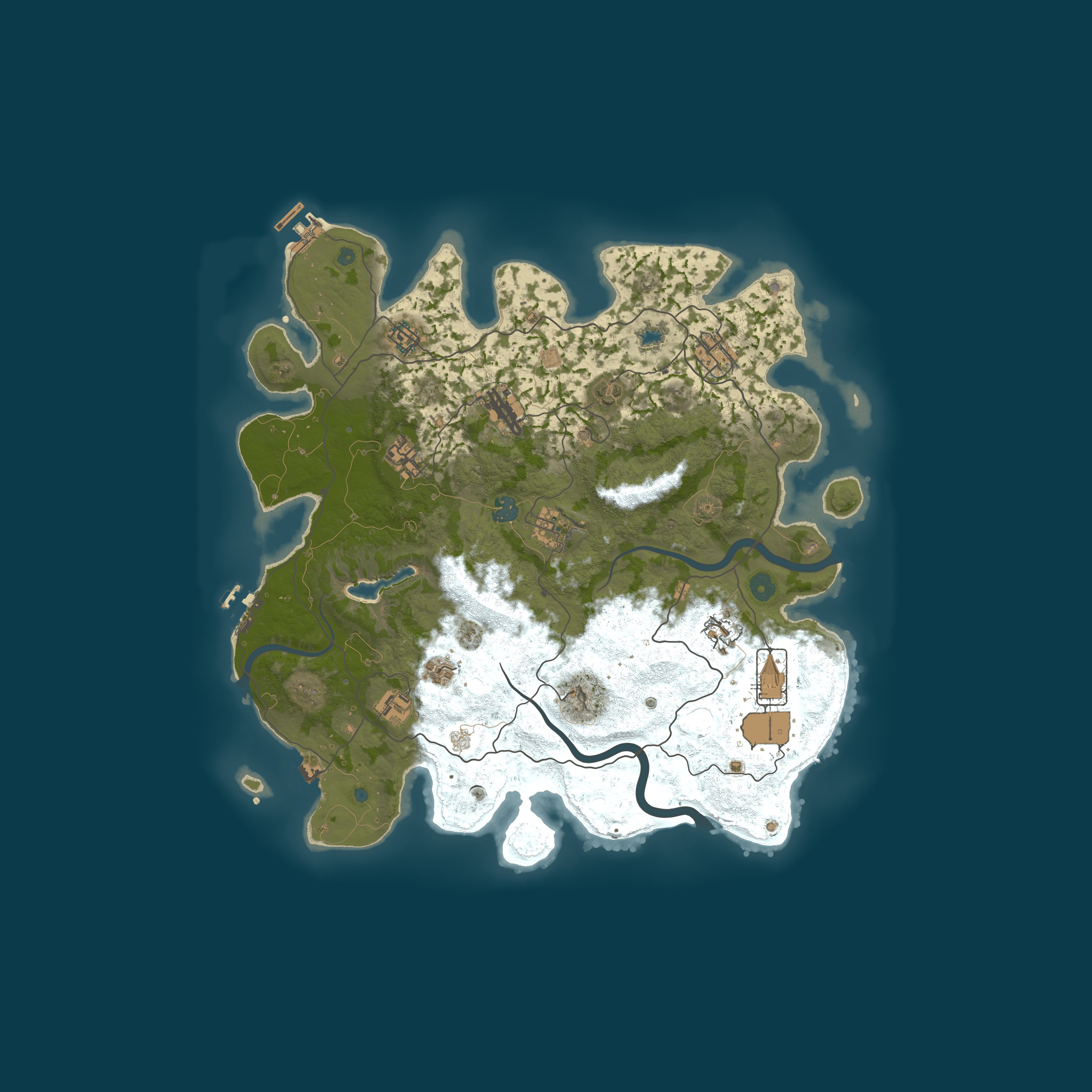 Procedural Map, size 4000, seed 50000