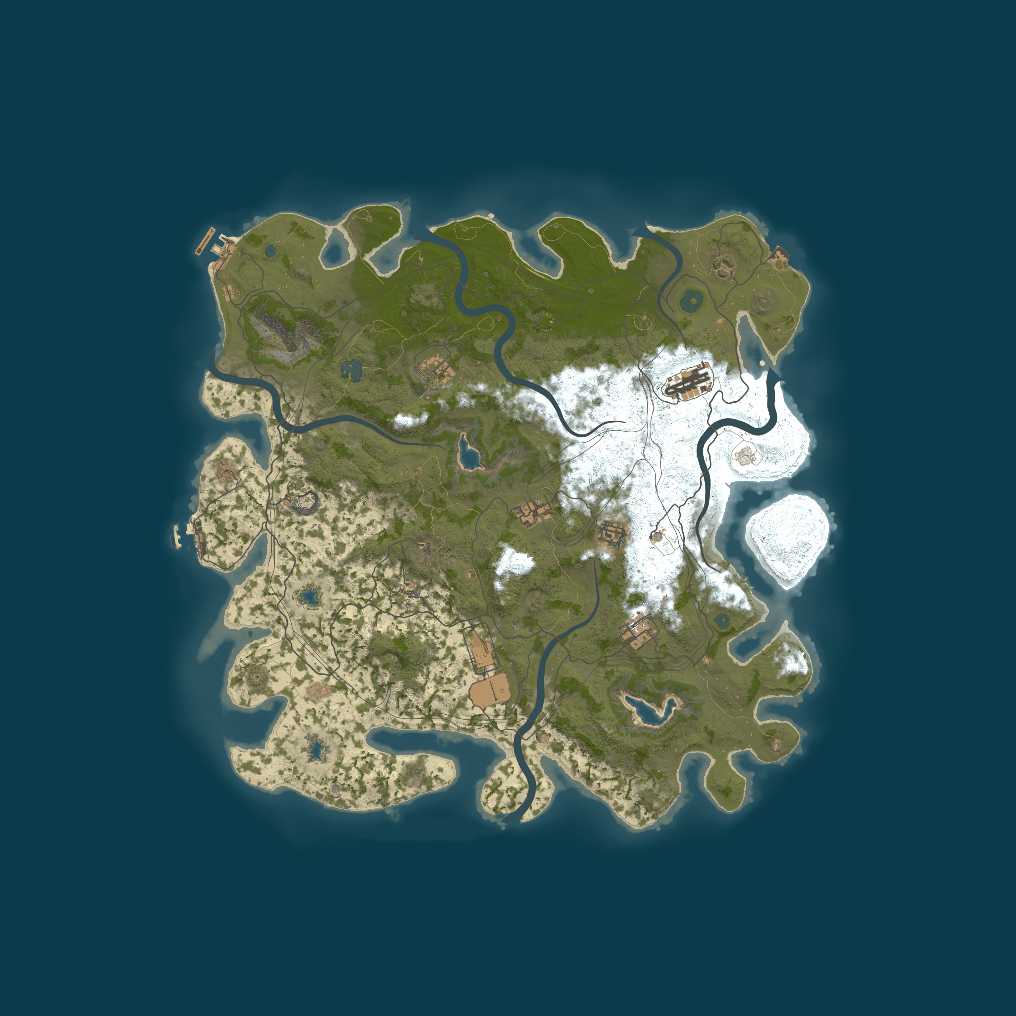 Map for Rustpocalypse Map 100X |US Monthly| - No Backpack Wipe