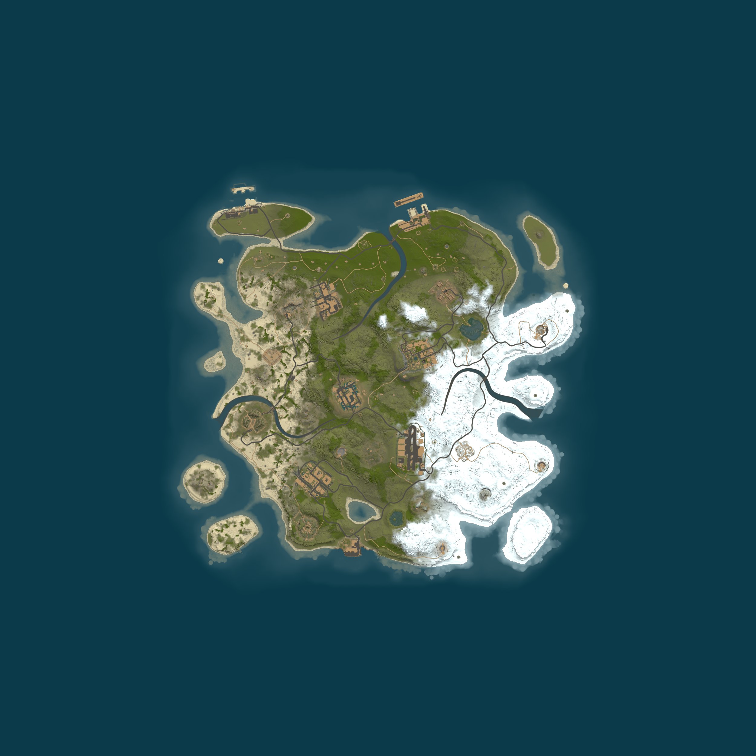 Procedural Map, size 3000, seed 12298