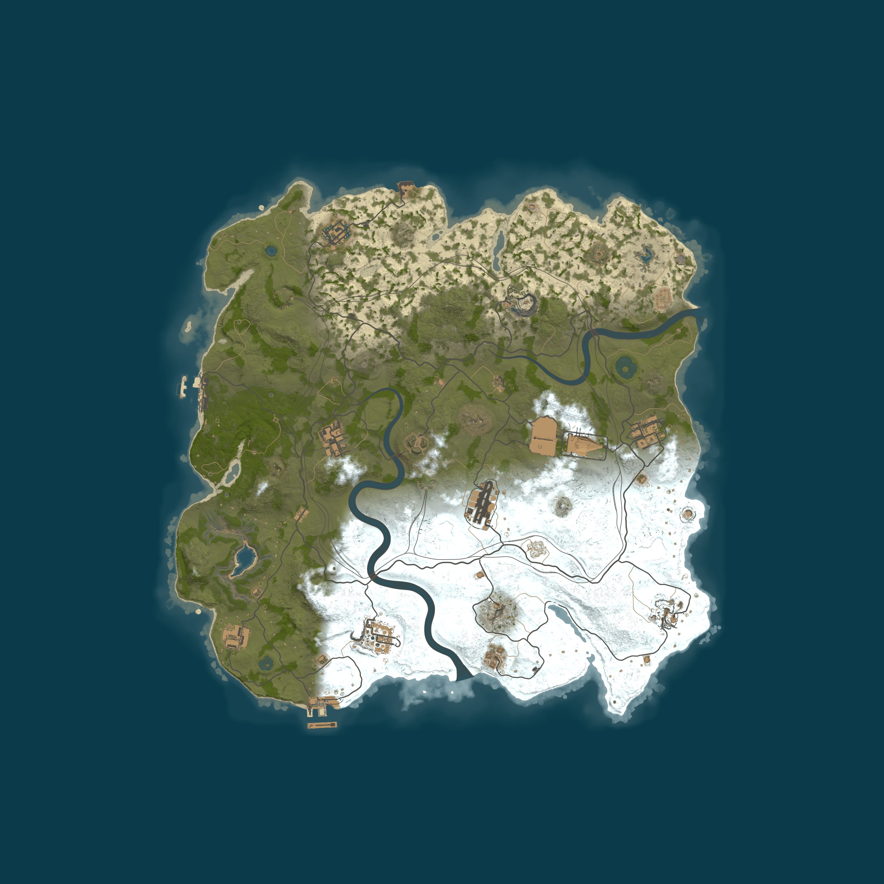 Custom Map, size 4000, seed 1337