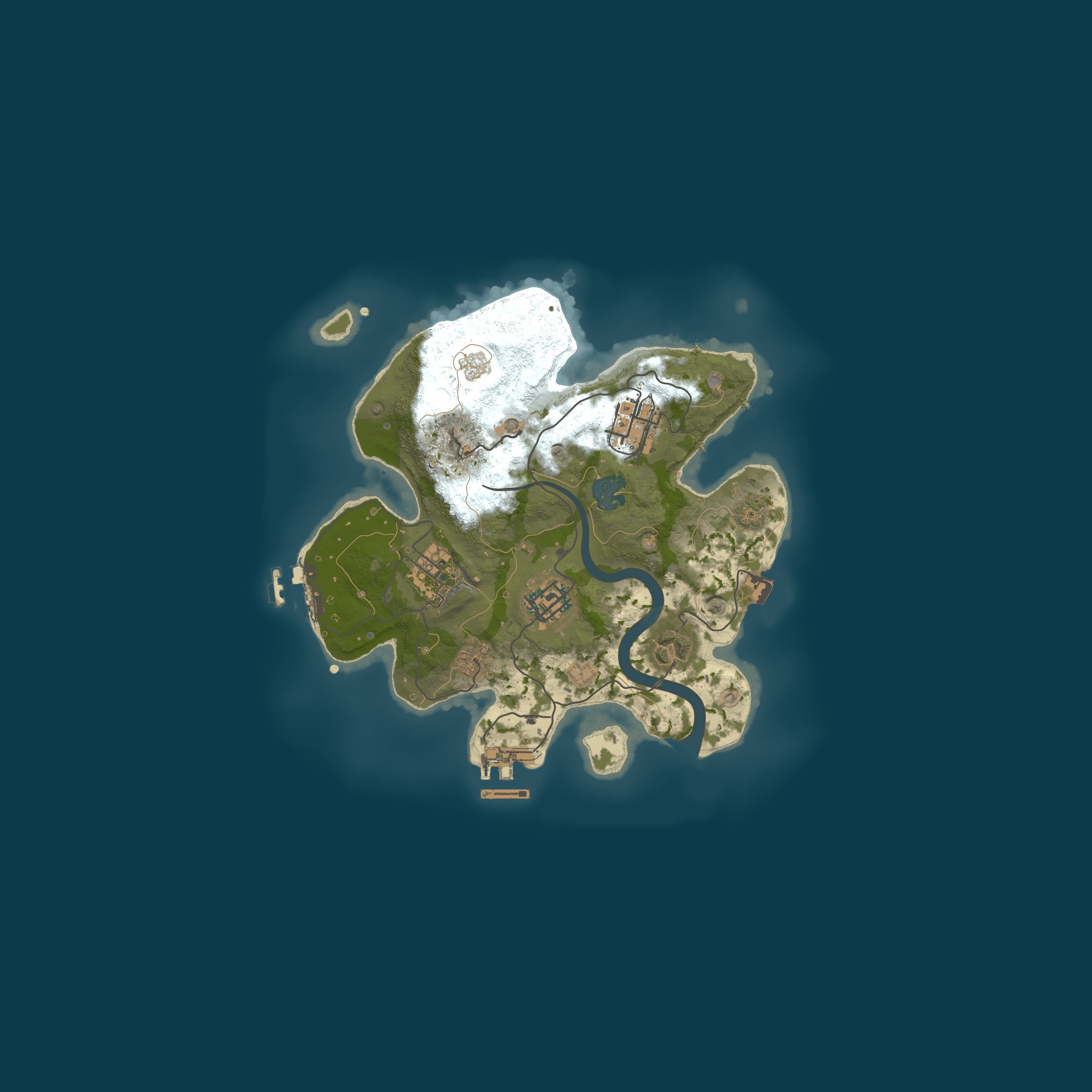 Procedural Map, size 2500, seed 44335