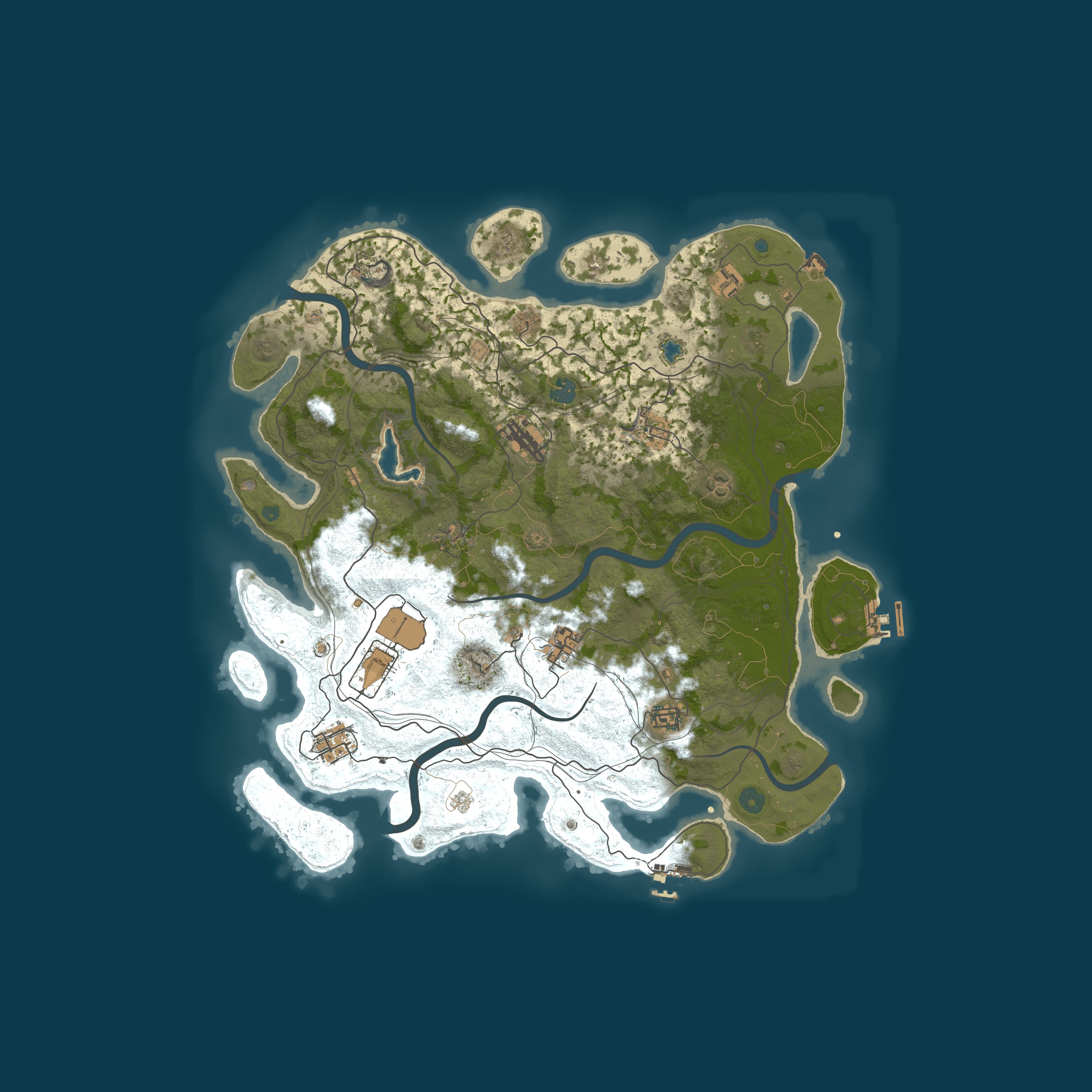 Procedural Map, size 4250, seed 8802299